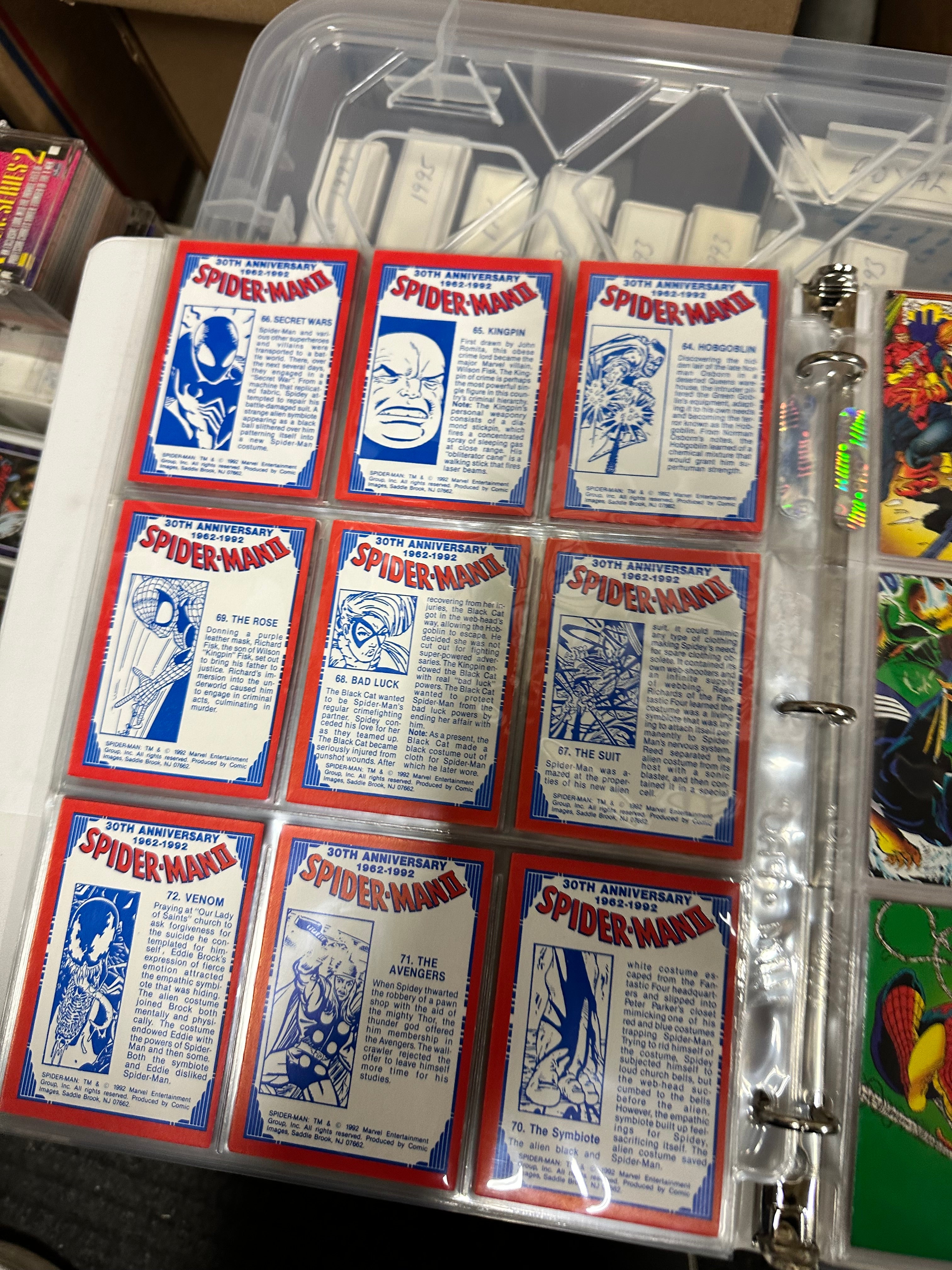 Spider-Man 2 30th anniversary rare cards, 1992