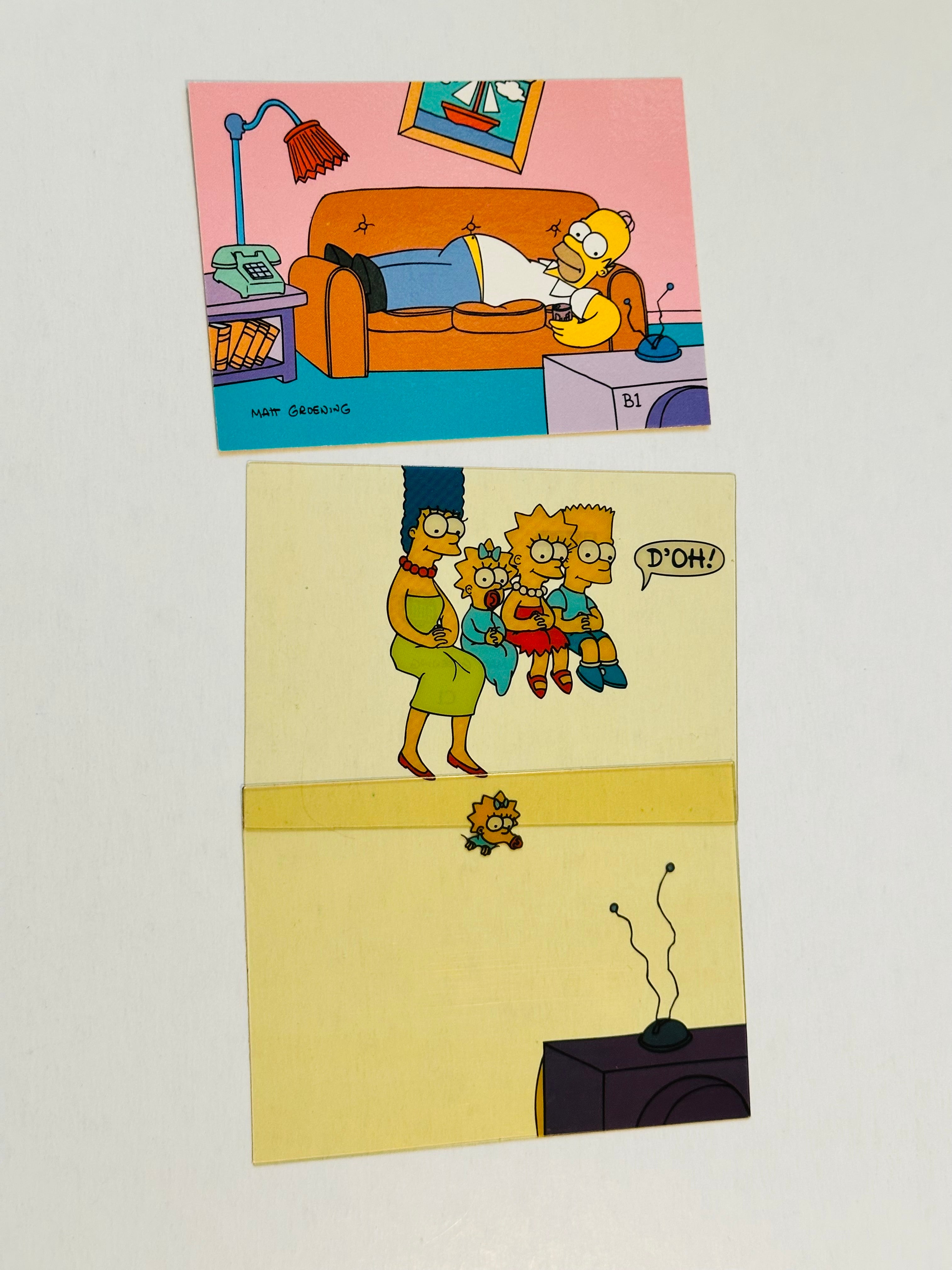 The Simpsons rare 3 insert film cards set 1993