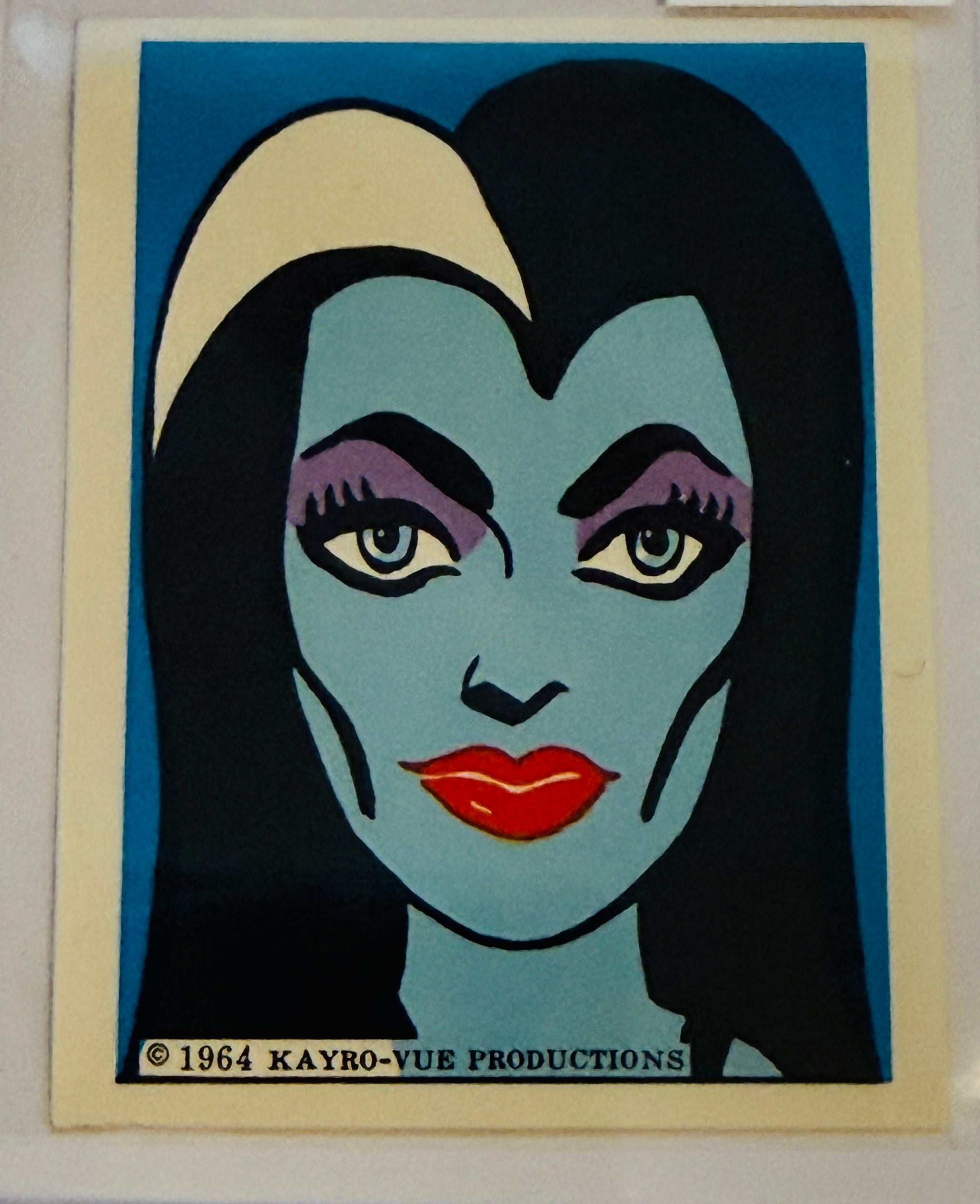 The Munsters Lily Munster rare sticker 1964