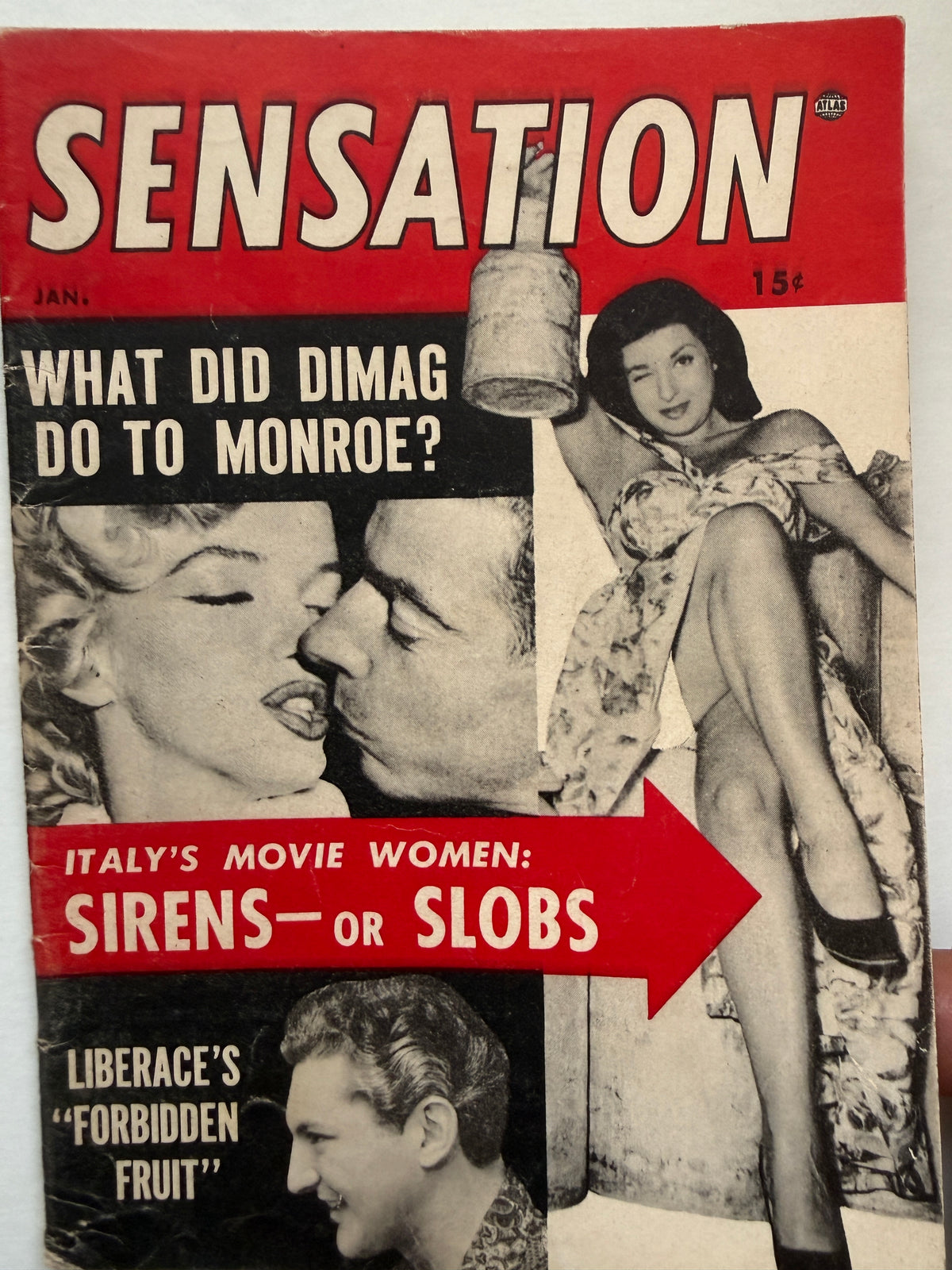 Marilyn Monroe rare movie star fan mini magazine 1955