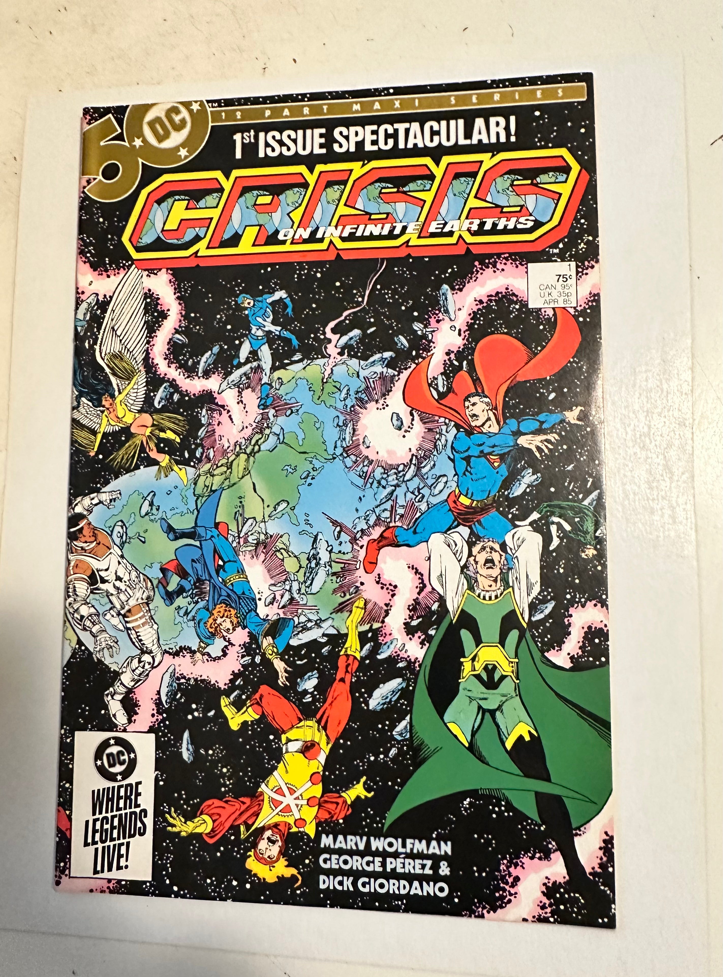 Crisis on infinite earth, number one rare first issue, 1985