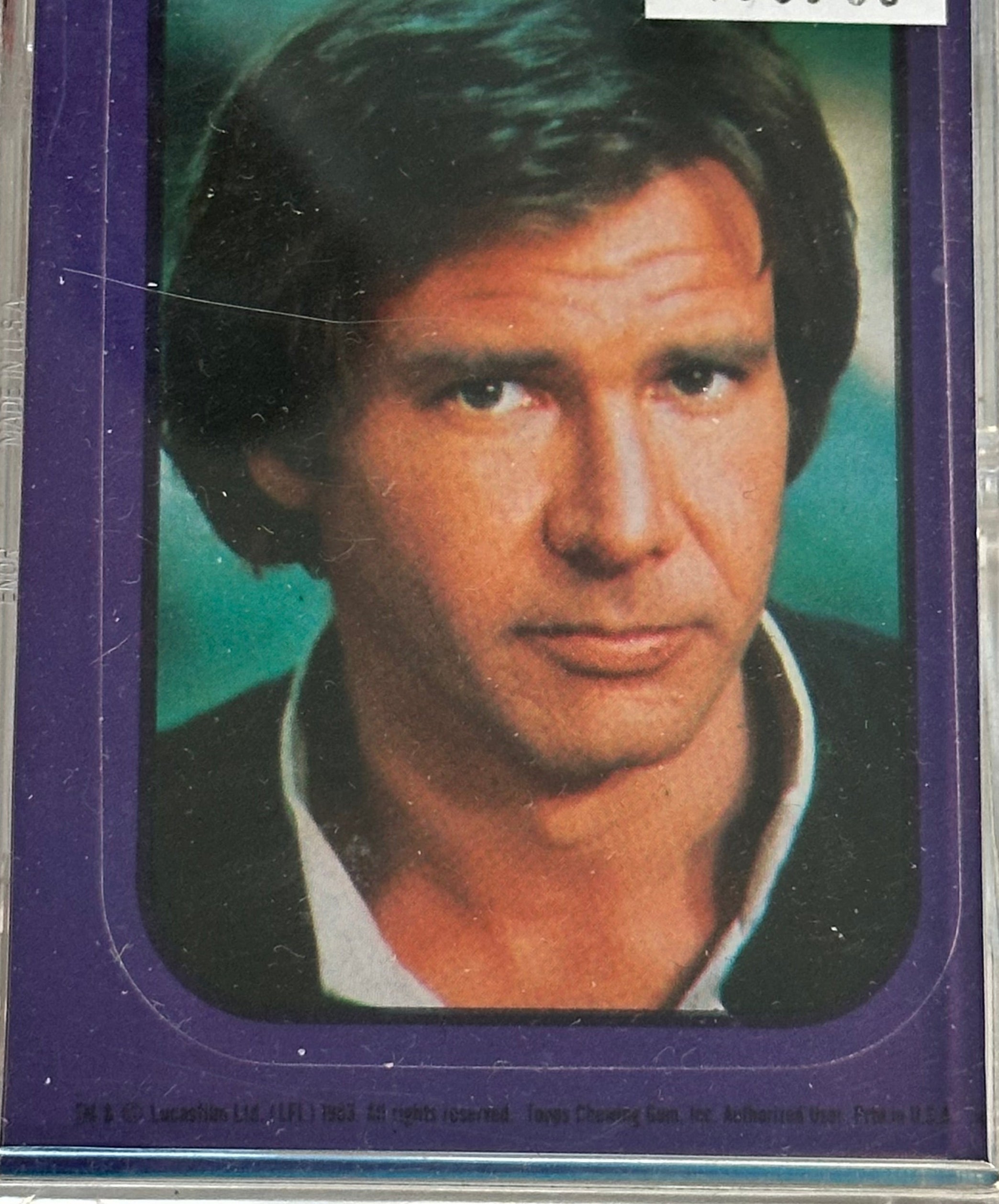 Star Wars return of the Jedi stickers card set 1983