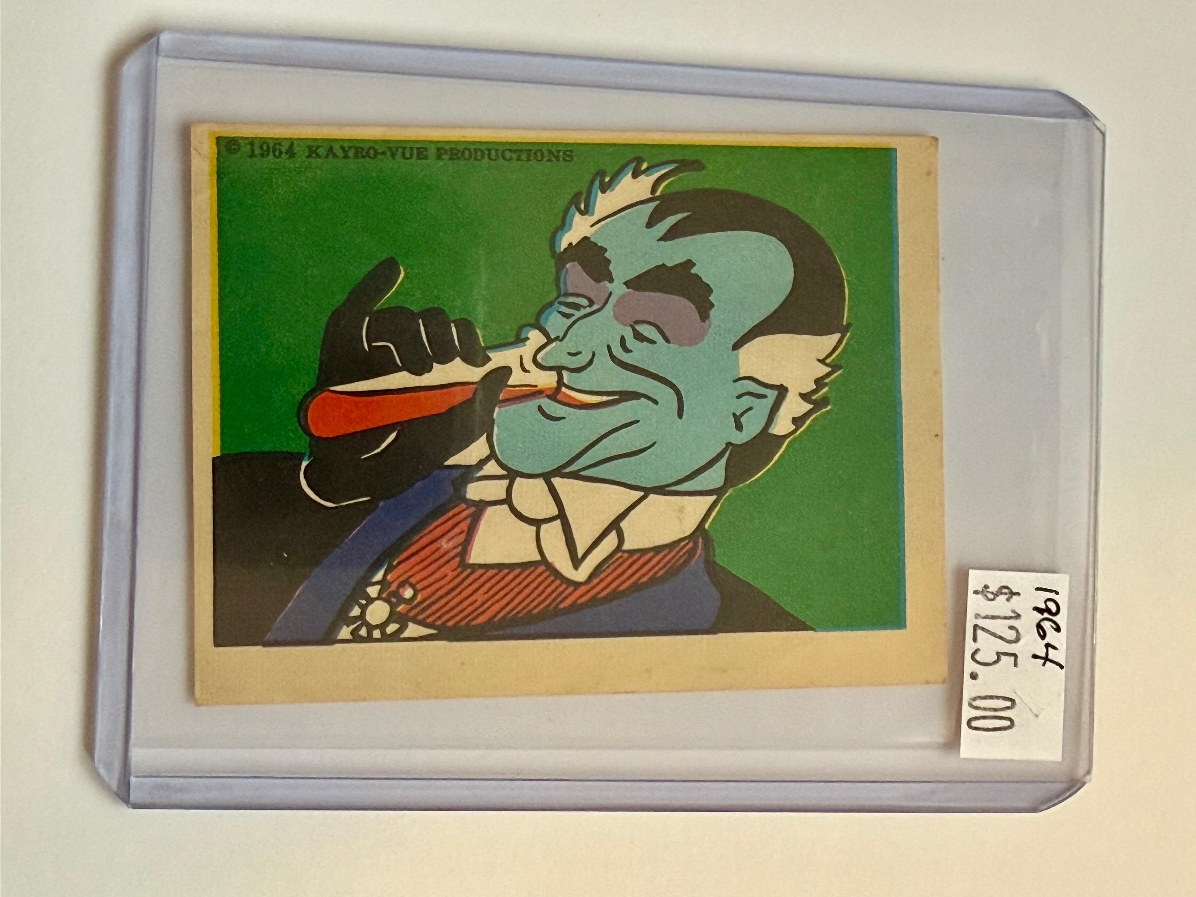 The Munsters TV show rare Grandpa Sticker insert 1964
