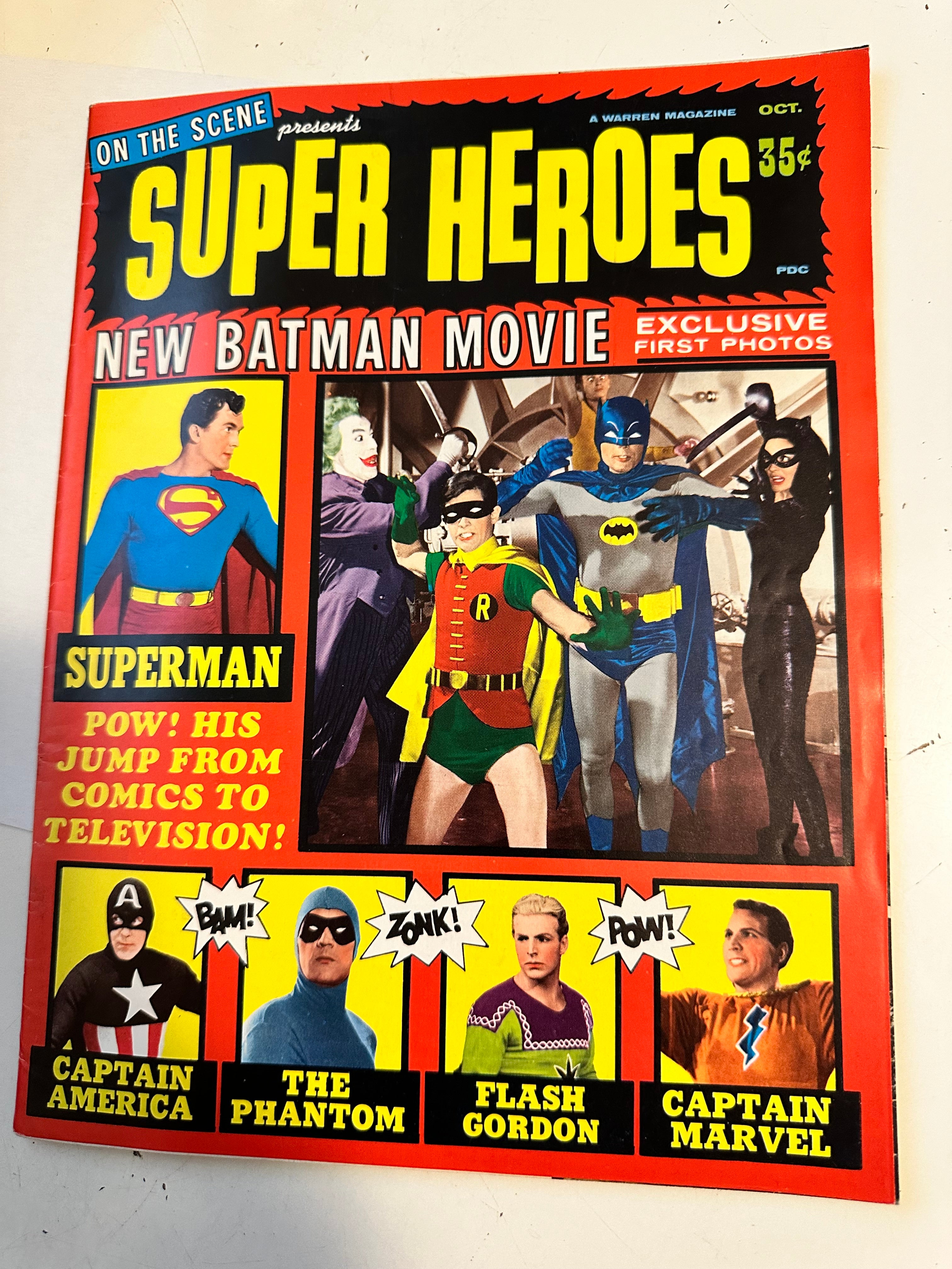 On The Scene Super Heroes #1 high grade condition magazine 1966