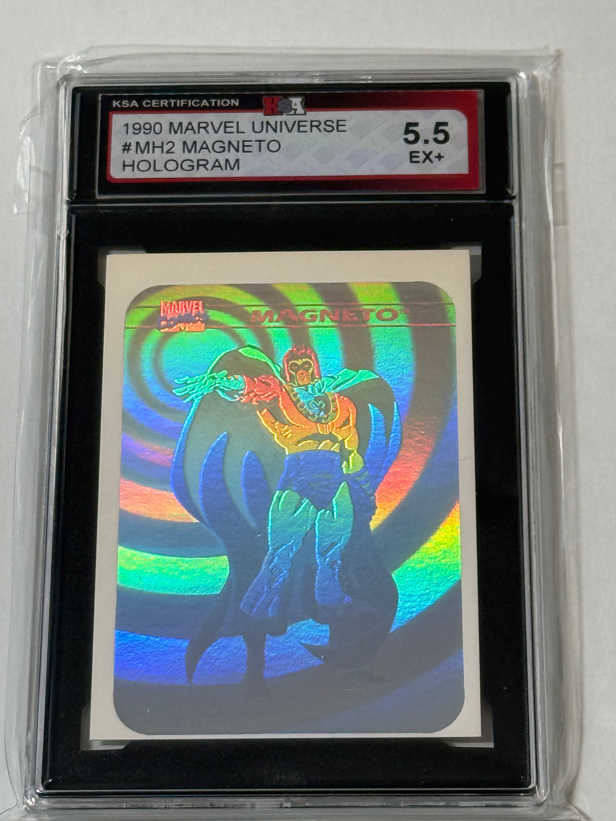 Marvel Magneto hologram graded card 1990