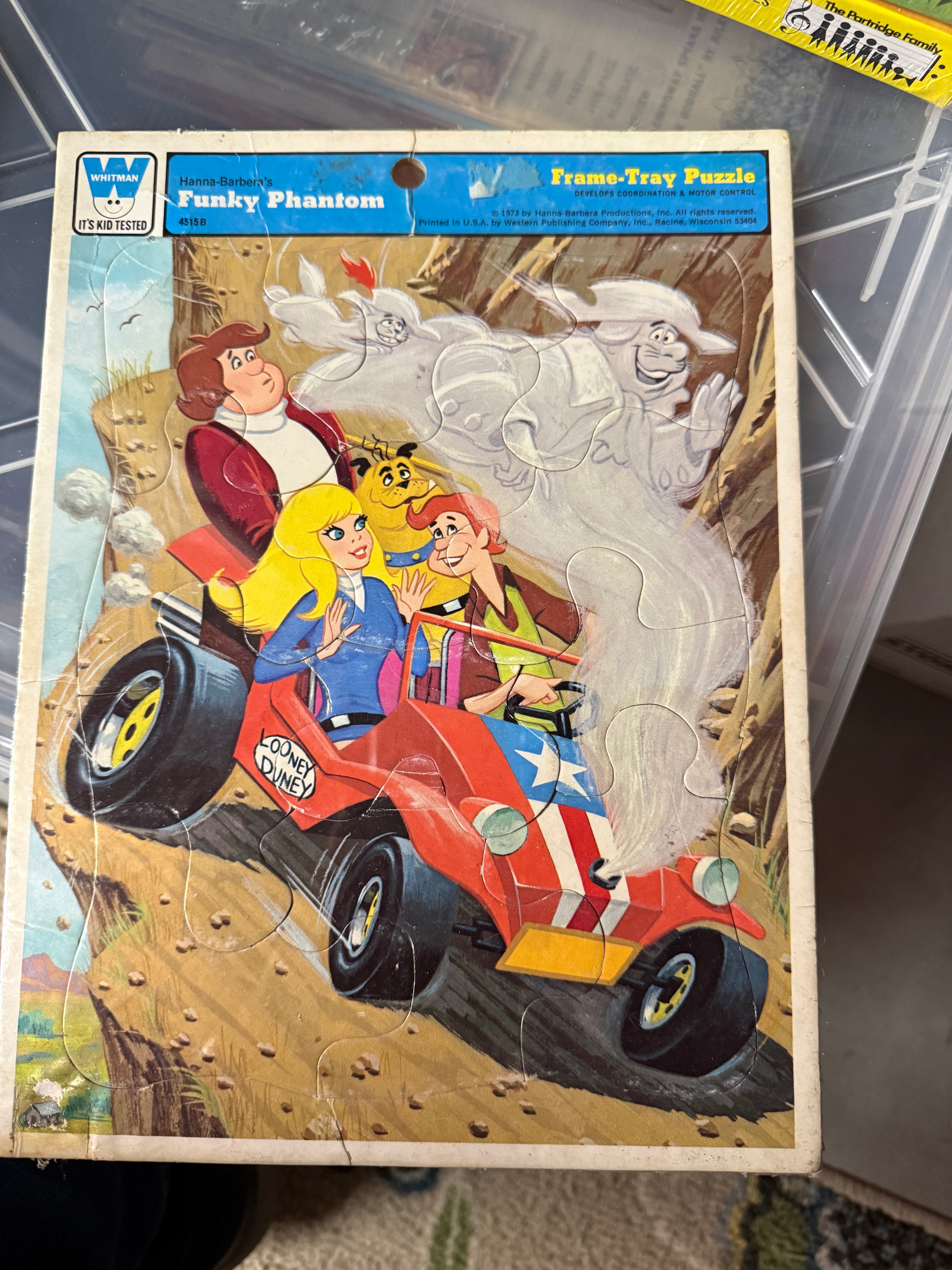 Funky Phantom rare Puzzle trays 1970s