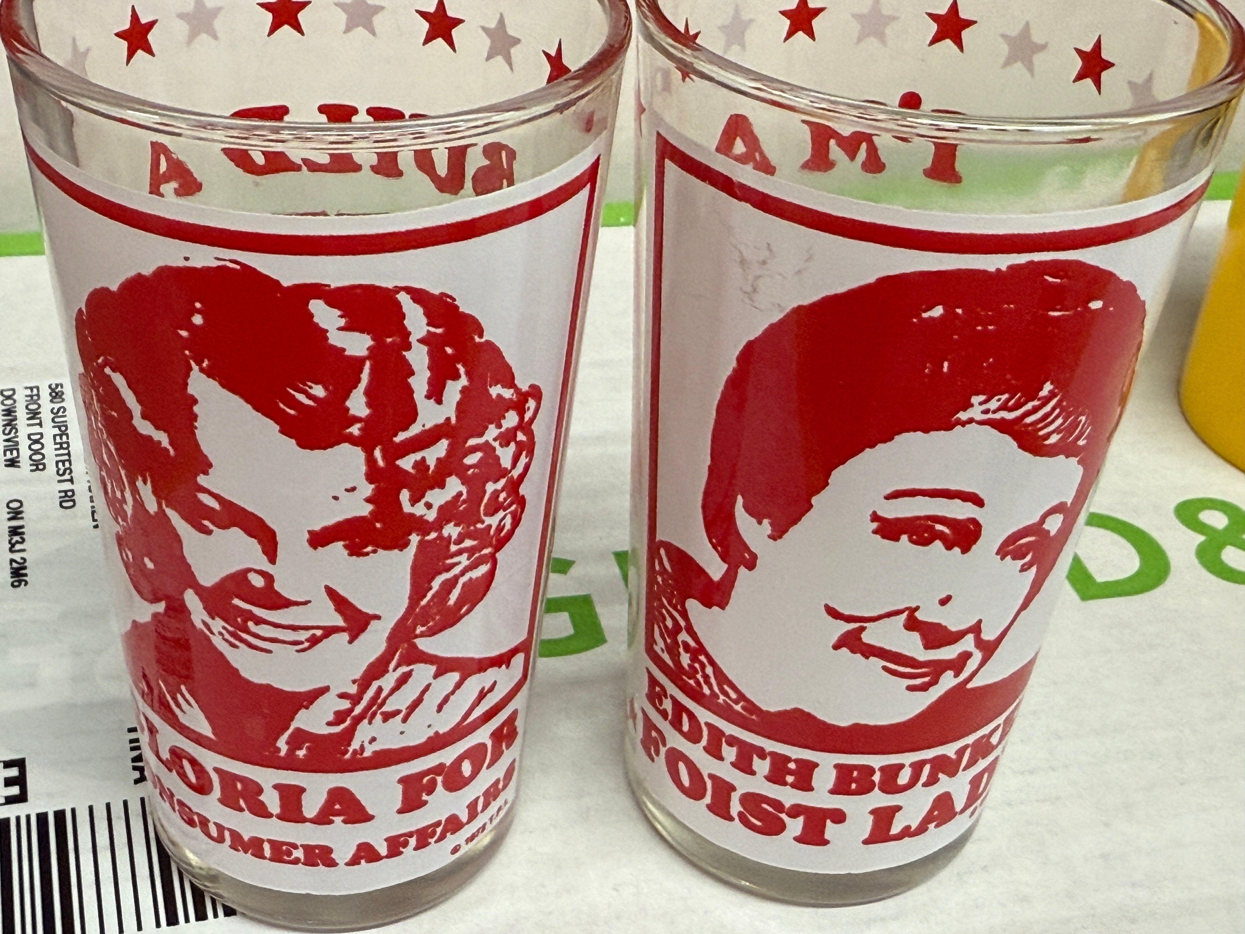 Archie Bunker two rare vintage Archie Bunker TV show series glasses1970s