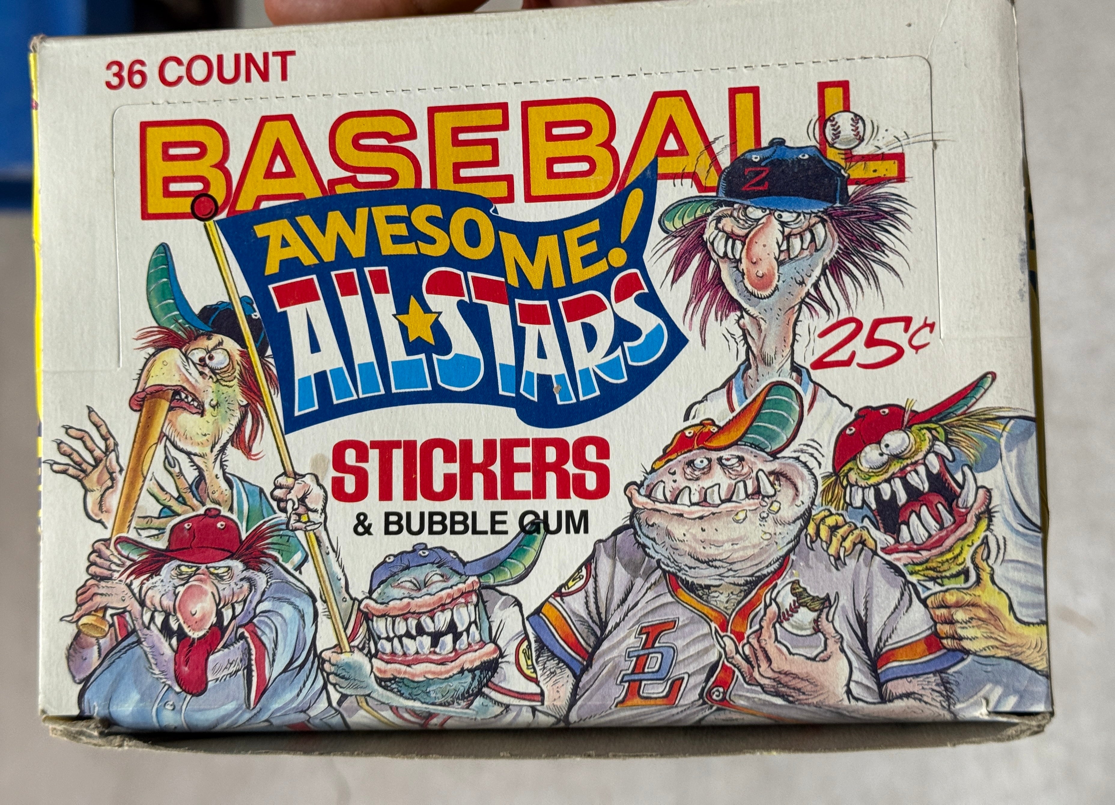 Baseball awesome all-stars cards 36 packs box 1988