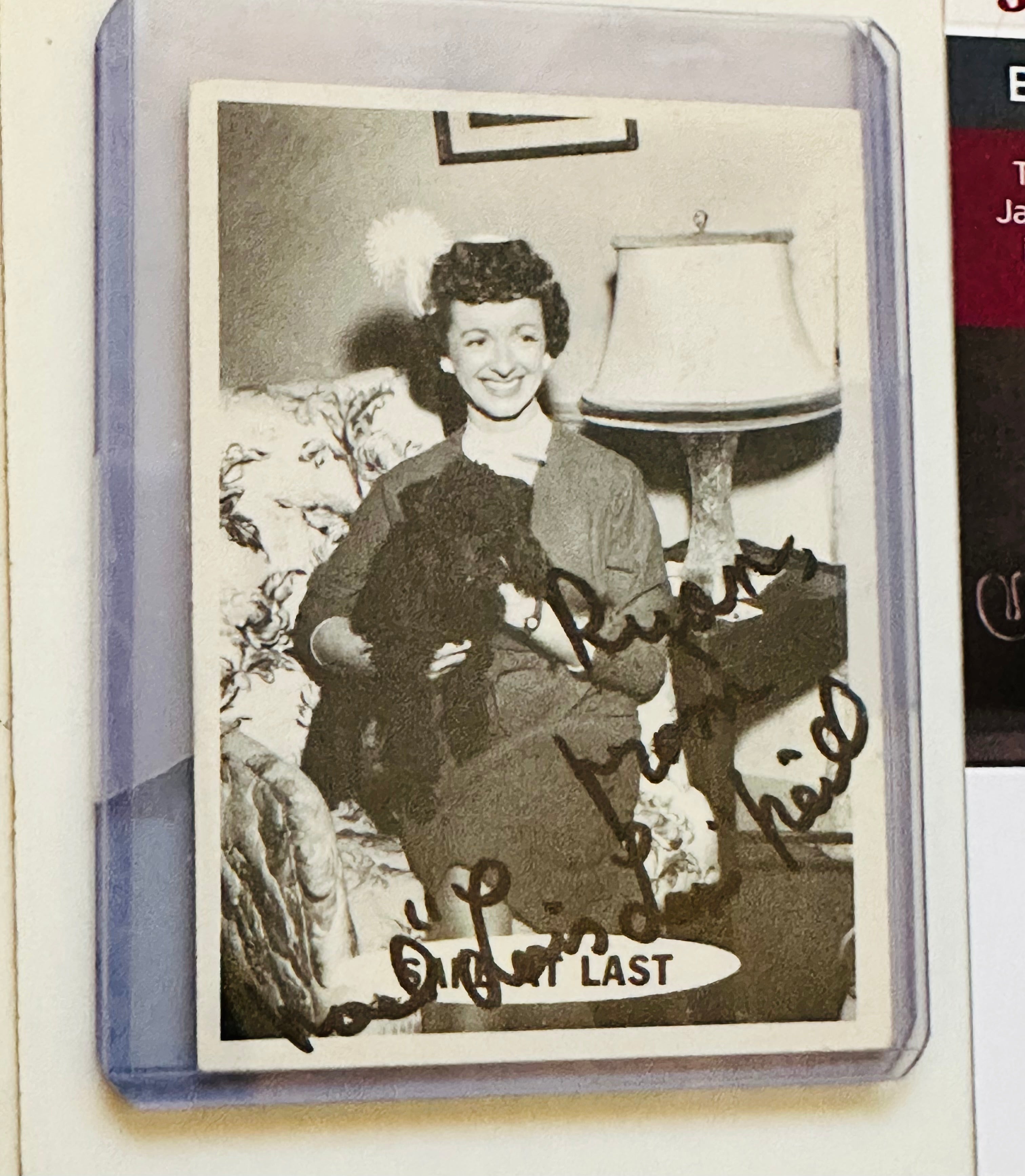 Superman original 1966 card autograph by Lois Lane- Noel Neill certified by JSA