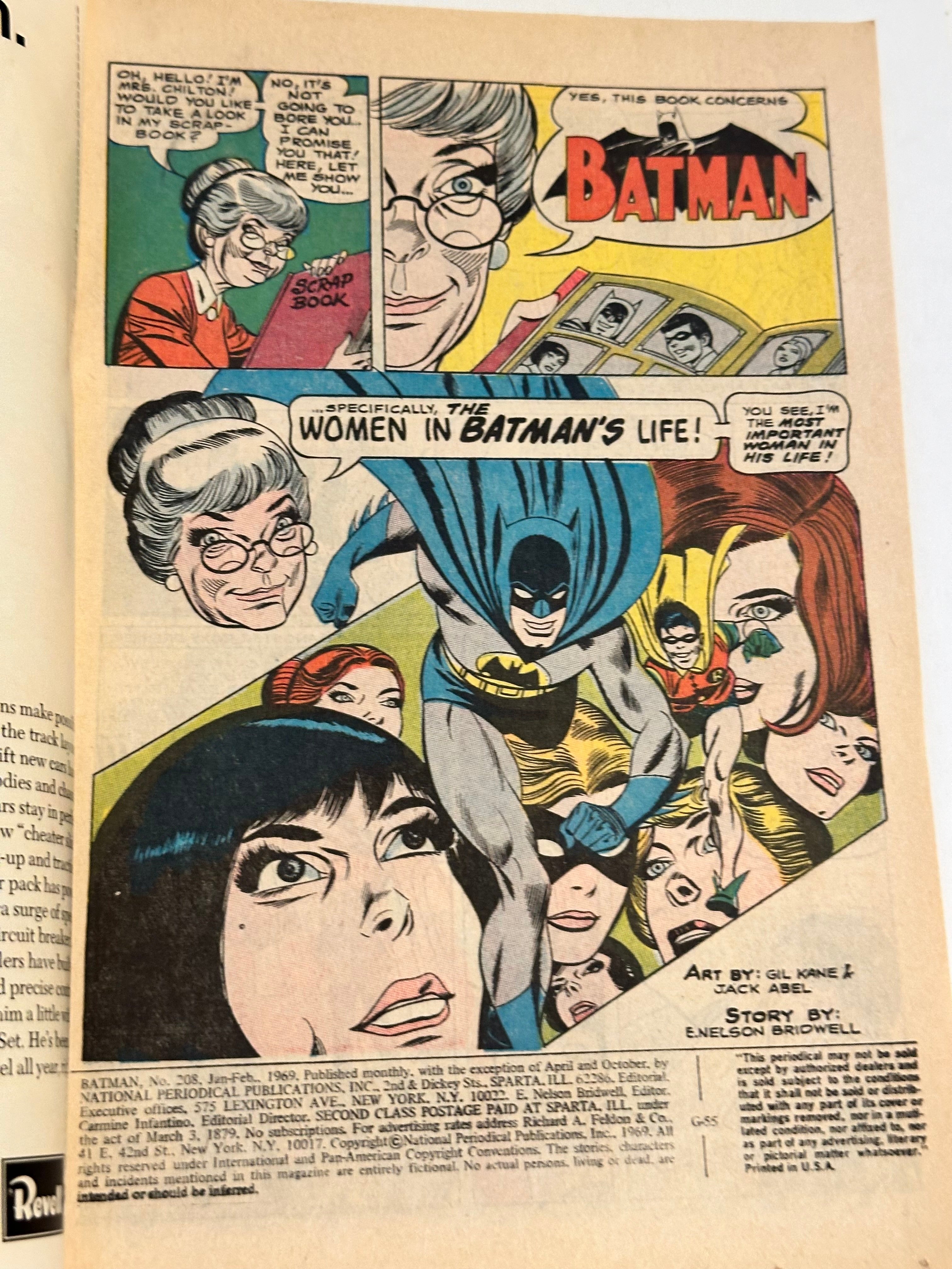 Batman Giant-size #208 vintage comic book 1969