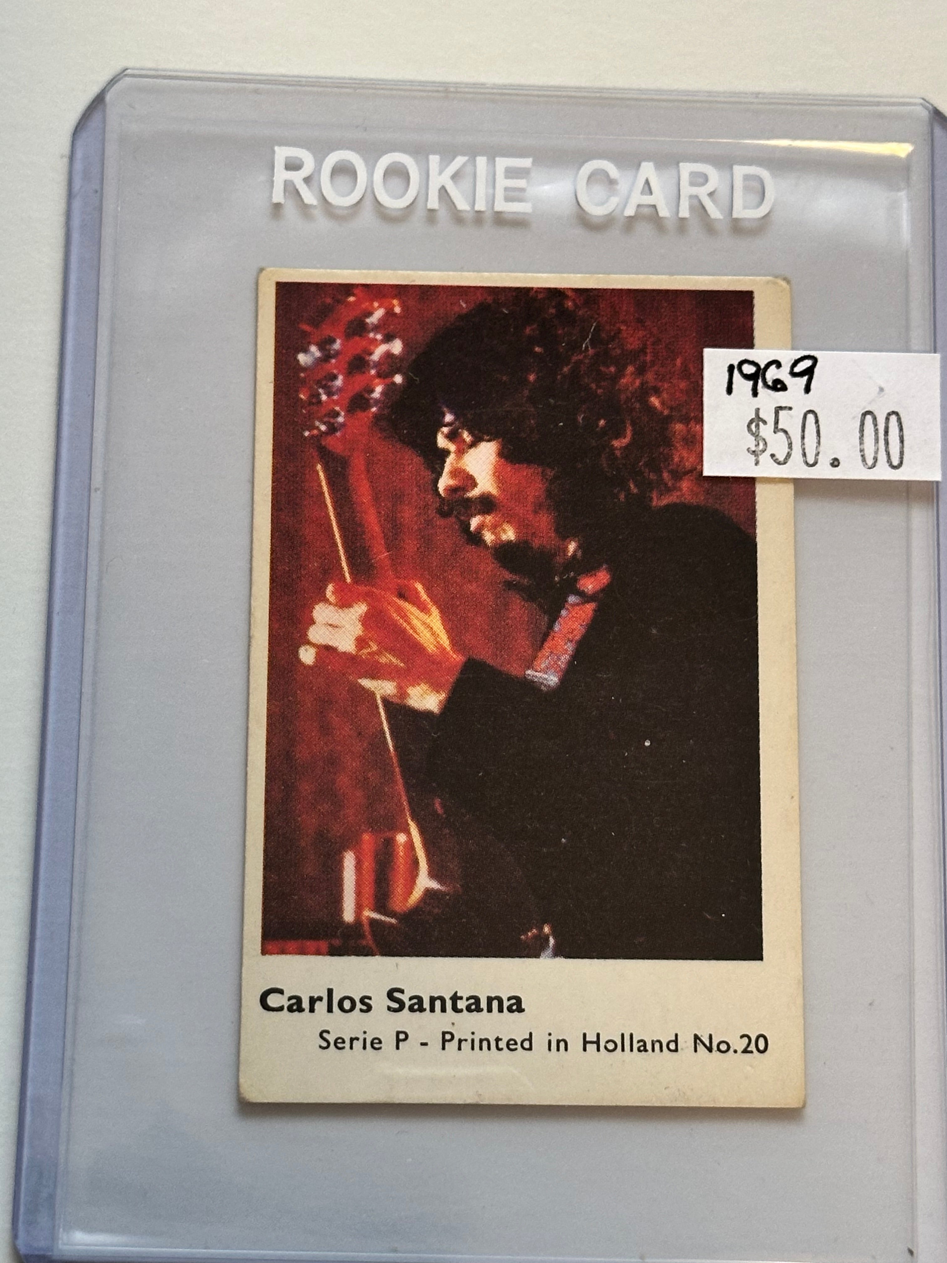 Carlos Santana rare rockstar rookie card 1969