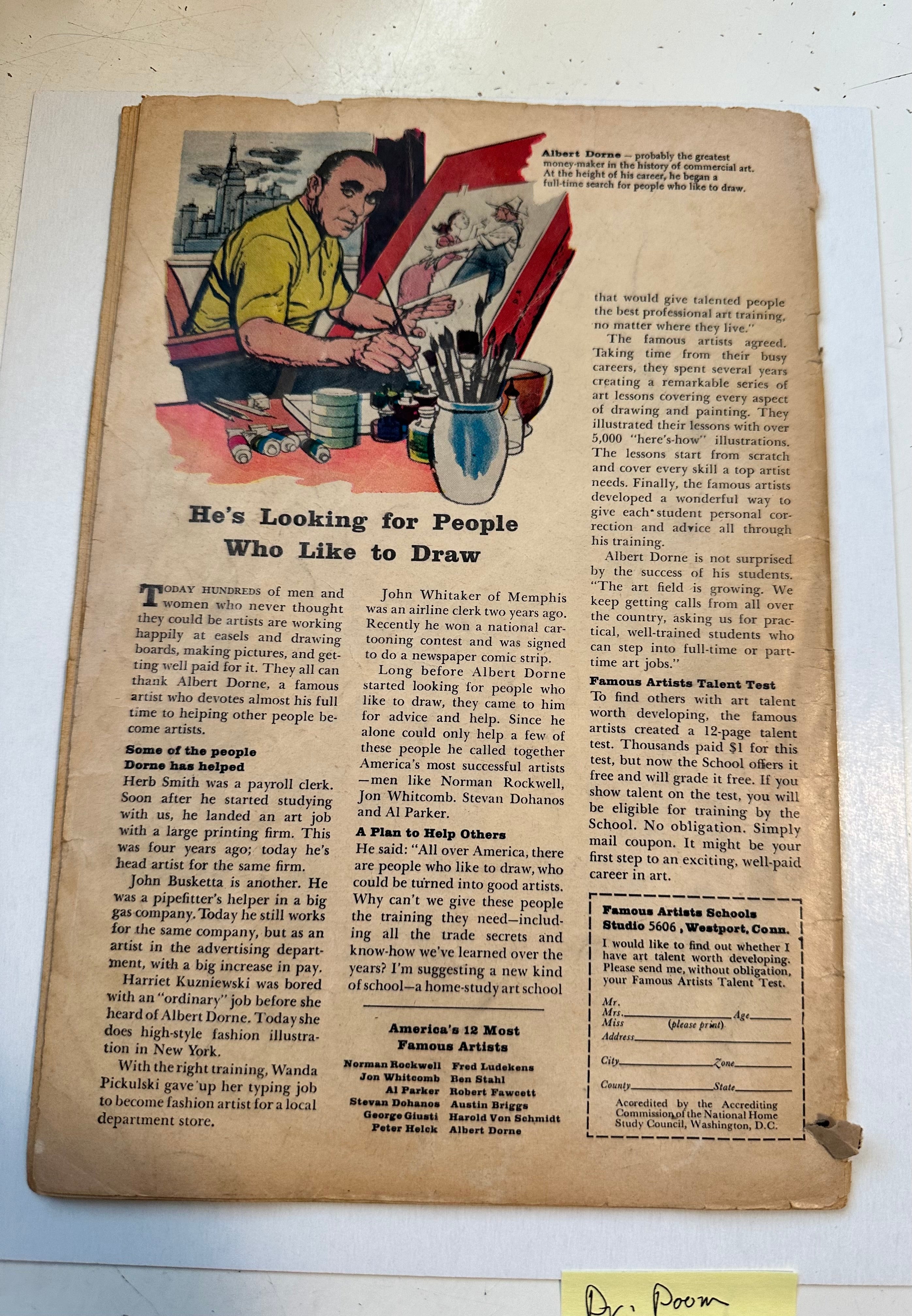 Tales of Suspense #31 Rare Doctor Doom first Prototype story Marvel Comics 1962