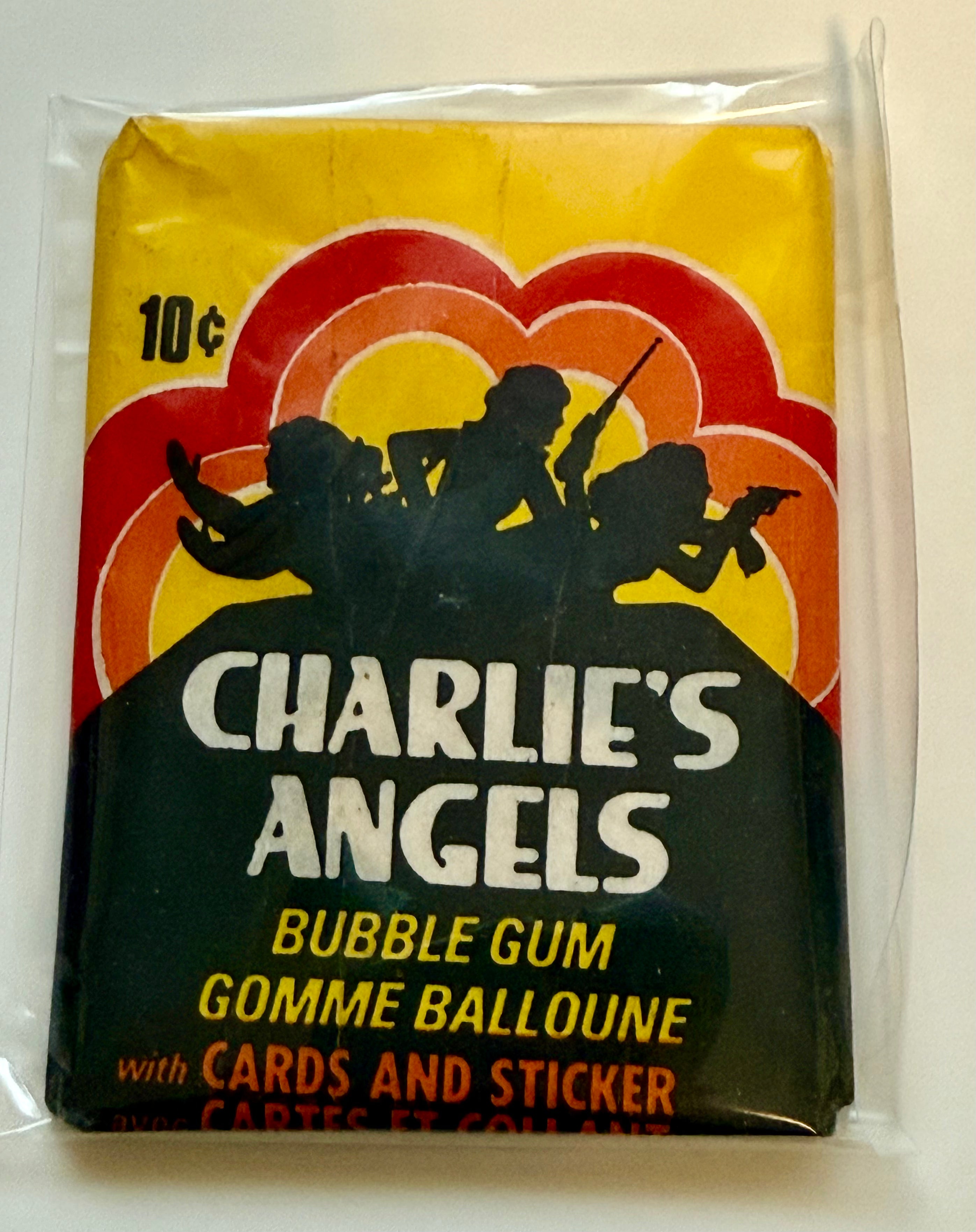 Charlie’s Angels TV show series one Opc rarer Canadian version cards sealed packs 1977
