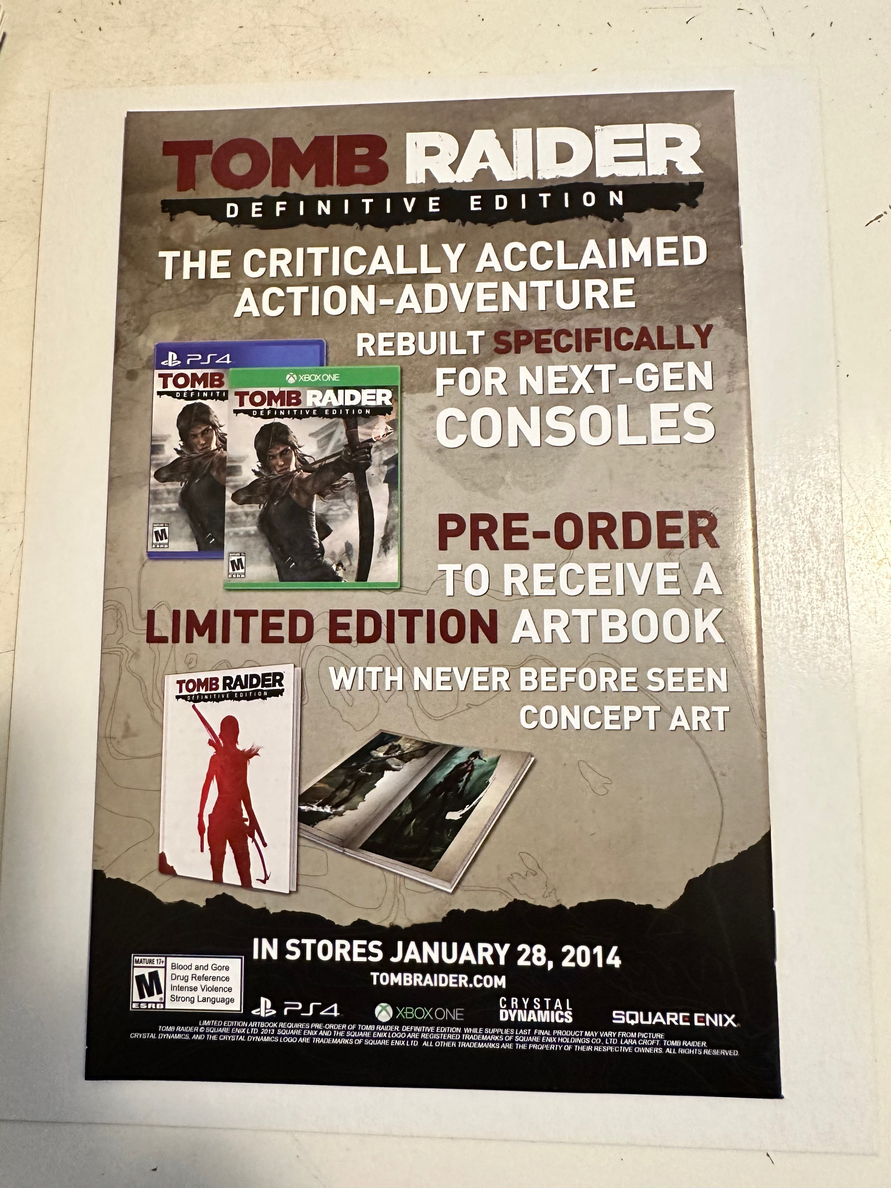 Tomb, raider, number one, book survivors guilt, 2014