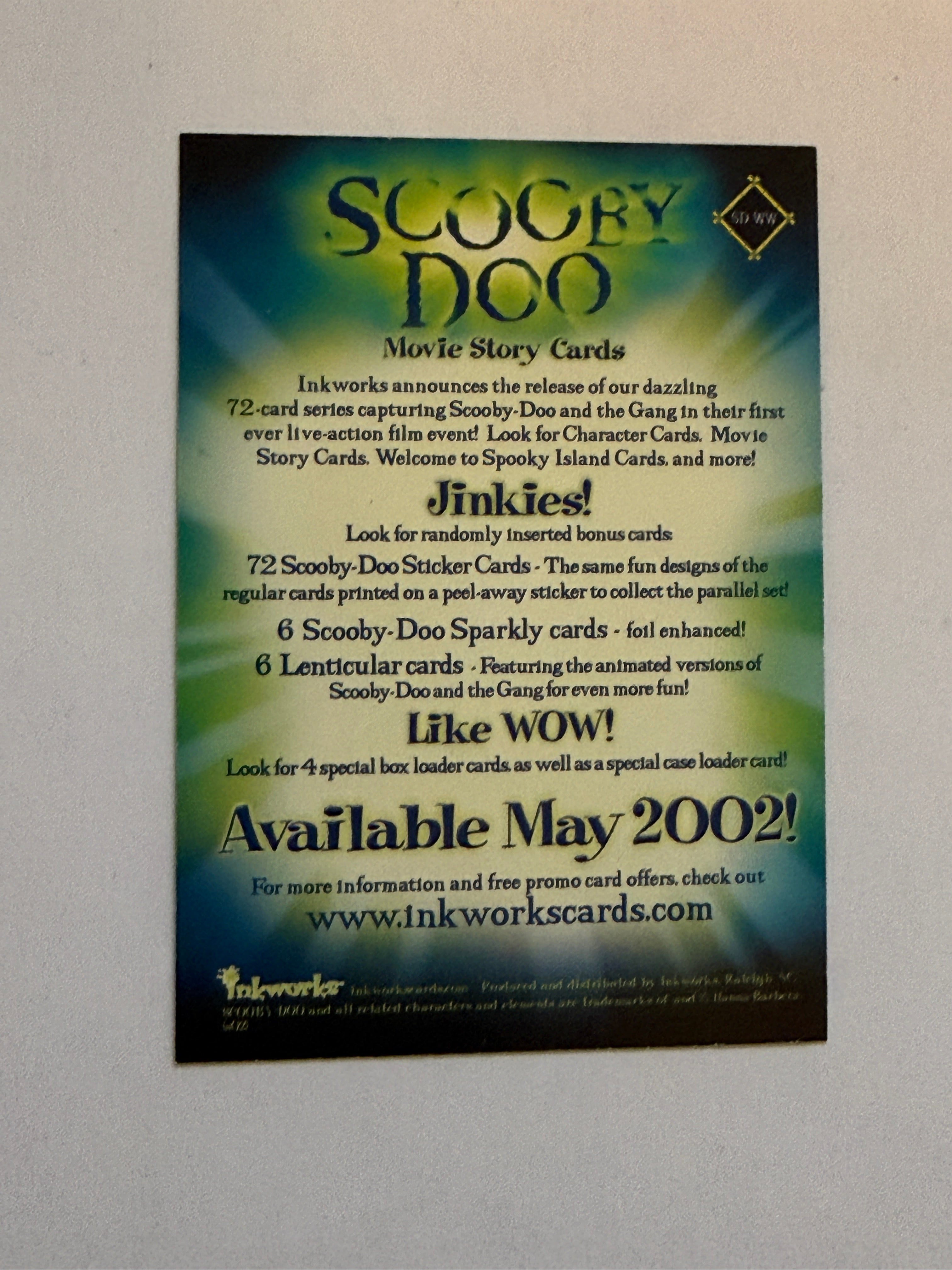 Scooby Doo rare foil movie card promo