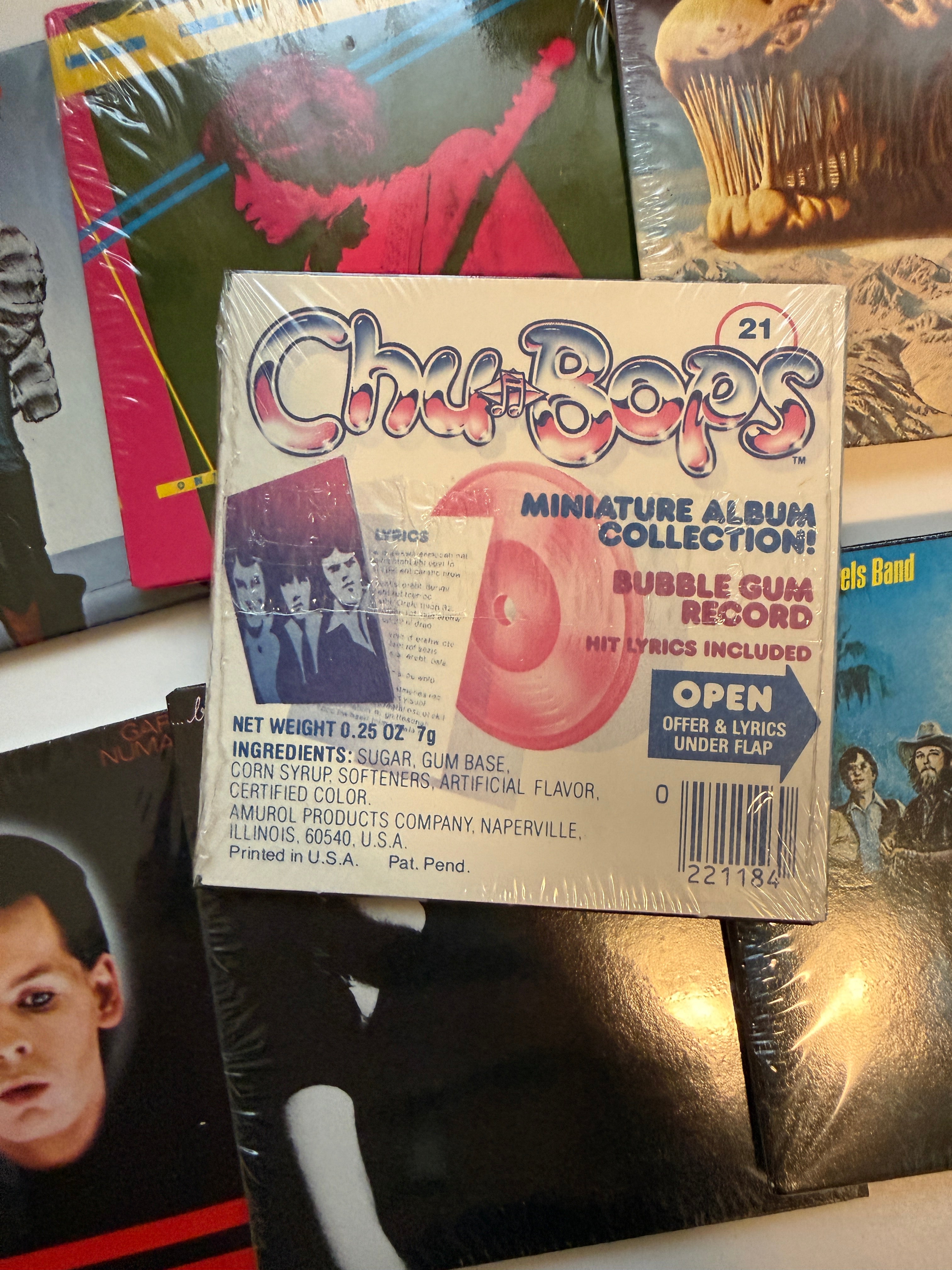 Chu-Bops series 2 mini albums 8 count set 1981