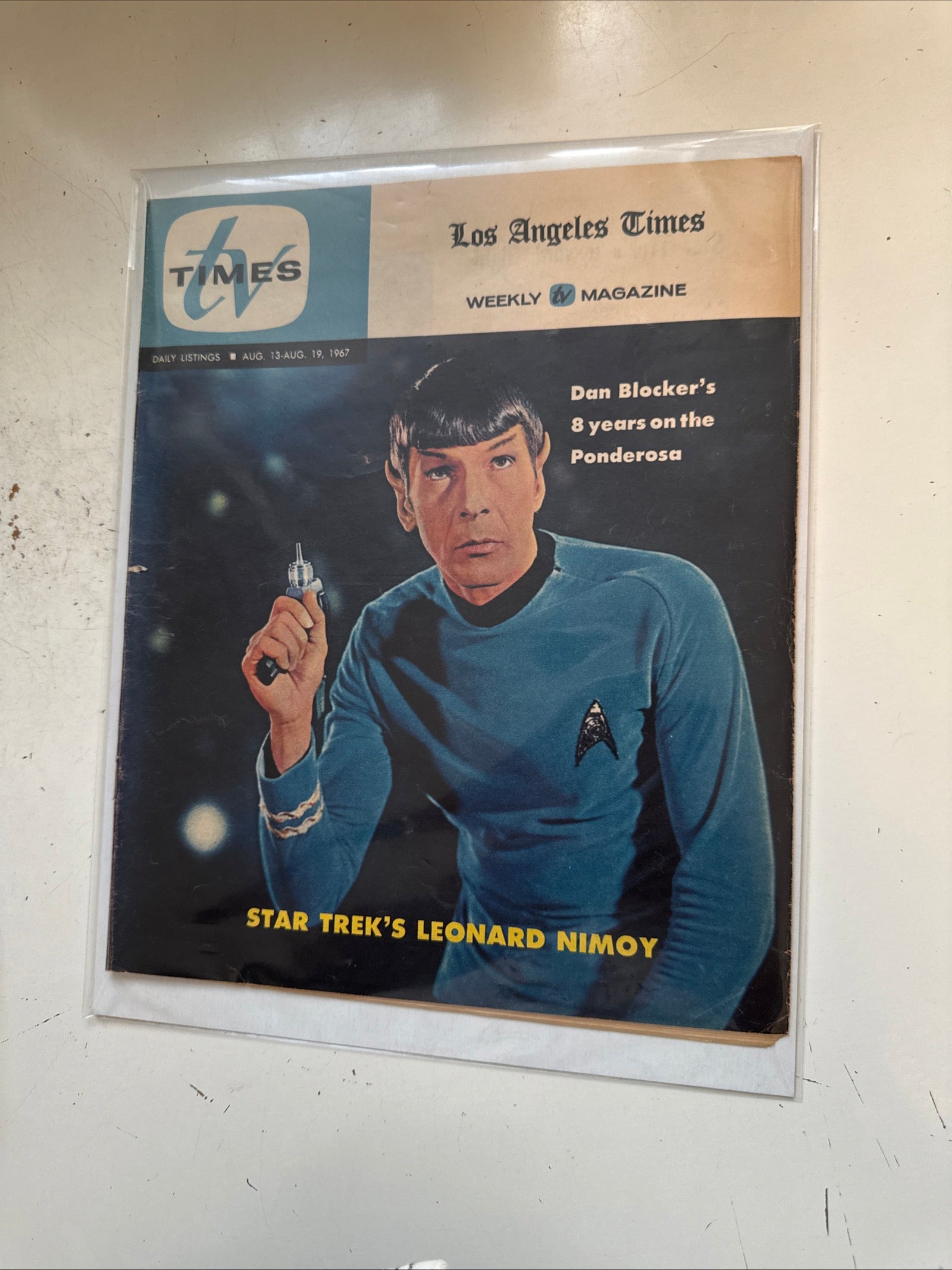 Star Trek rare LA Times TV guide insert 1967