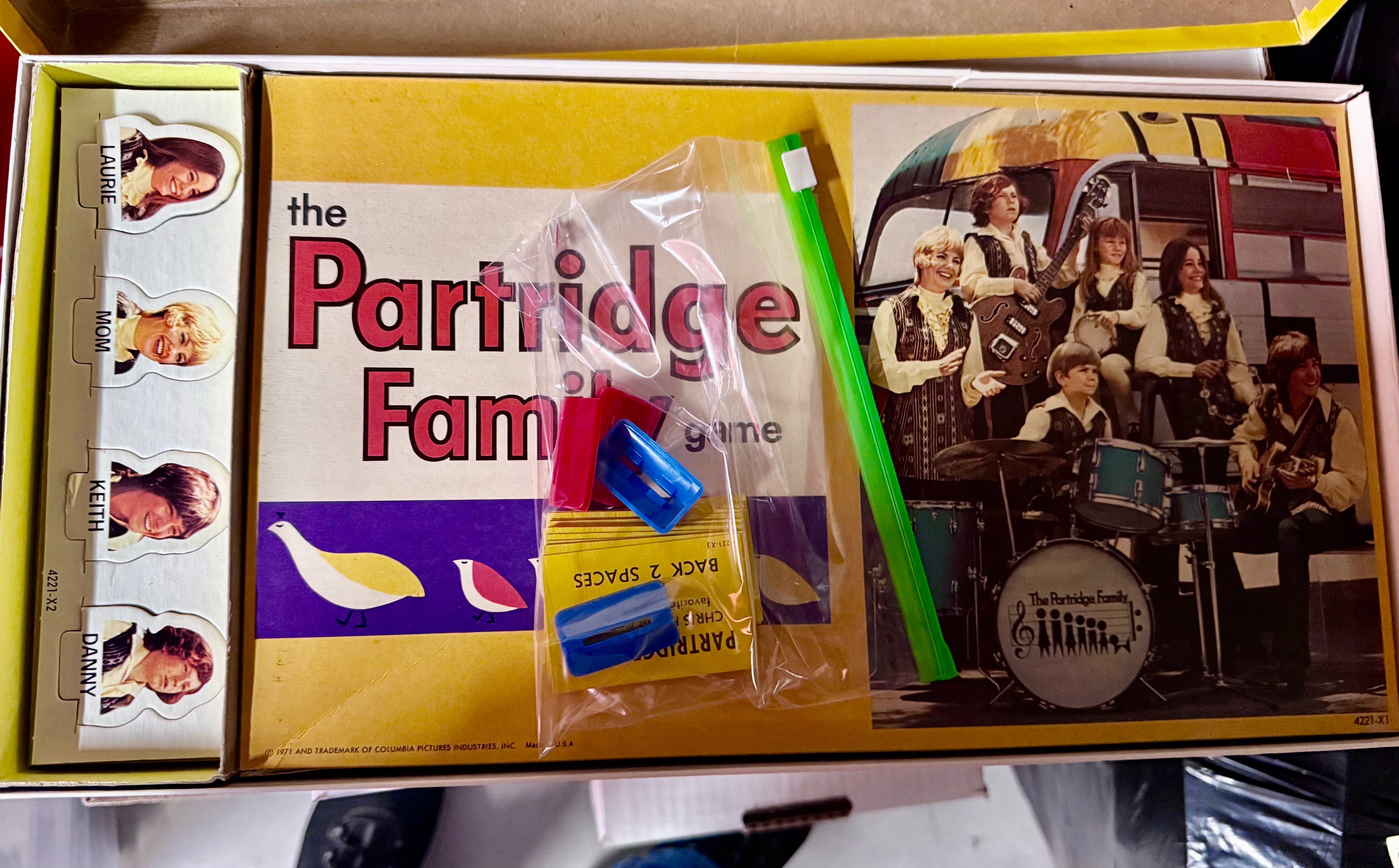 Partridge family TV show original board game 1971