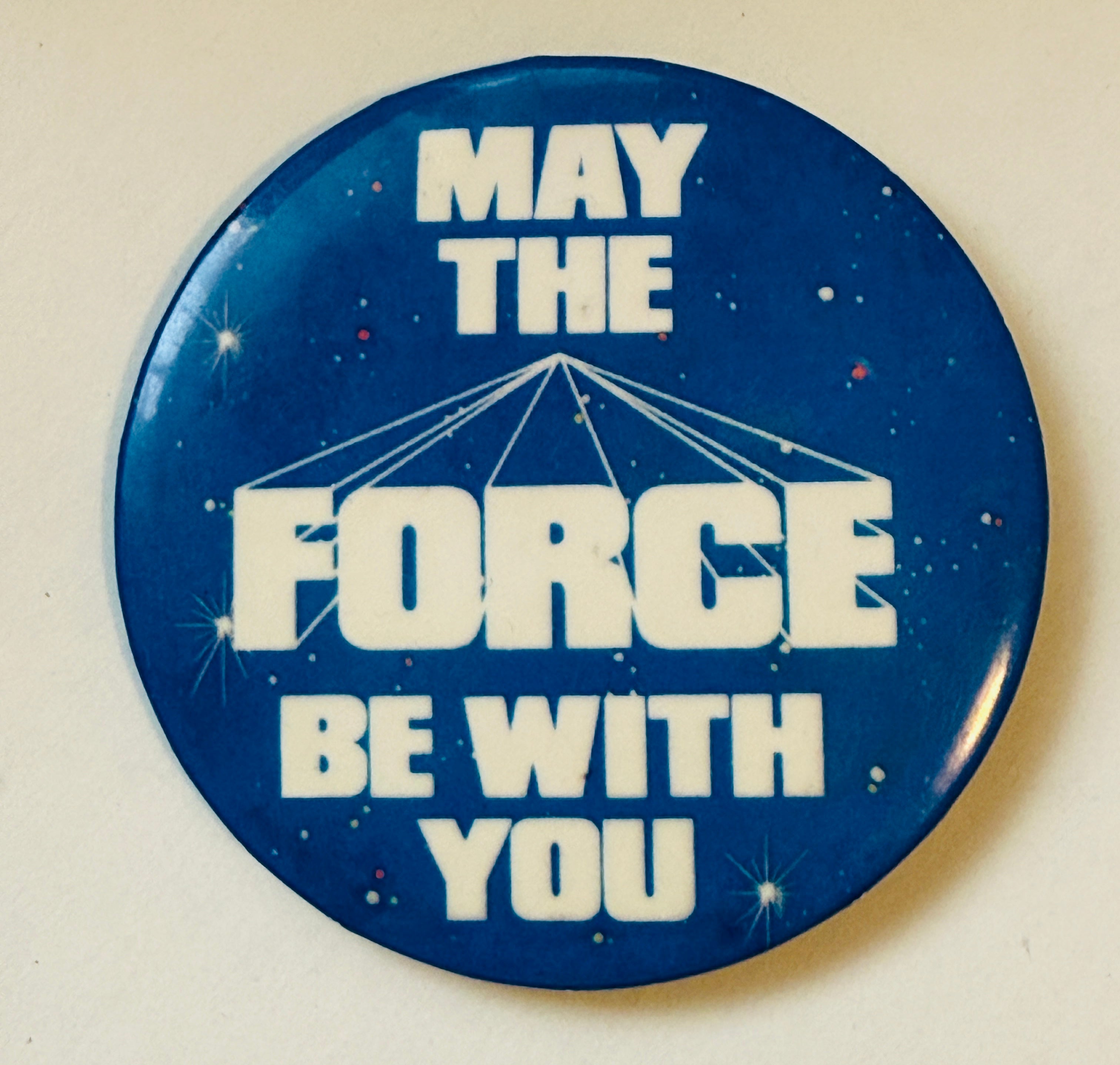 Star Wars movie two different vintage buttons 1980