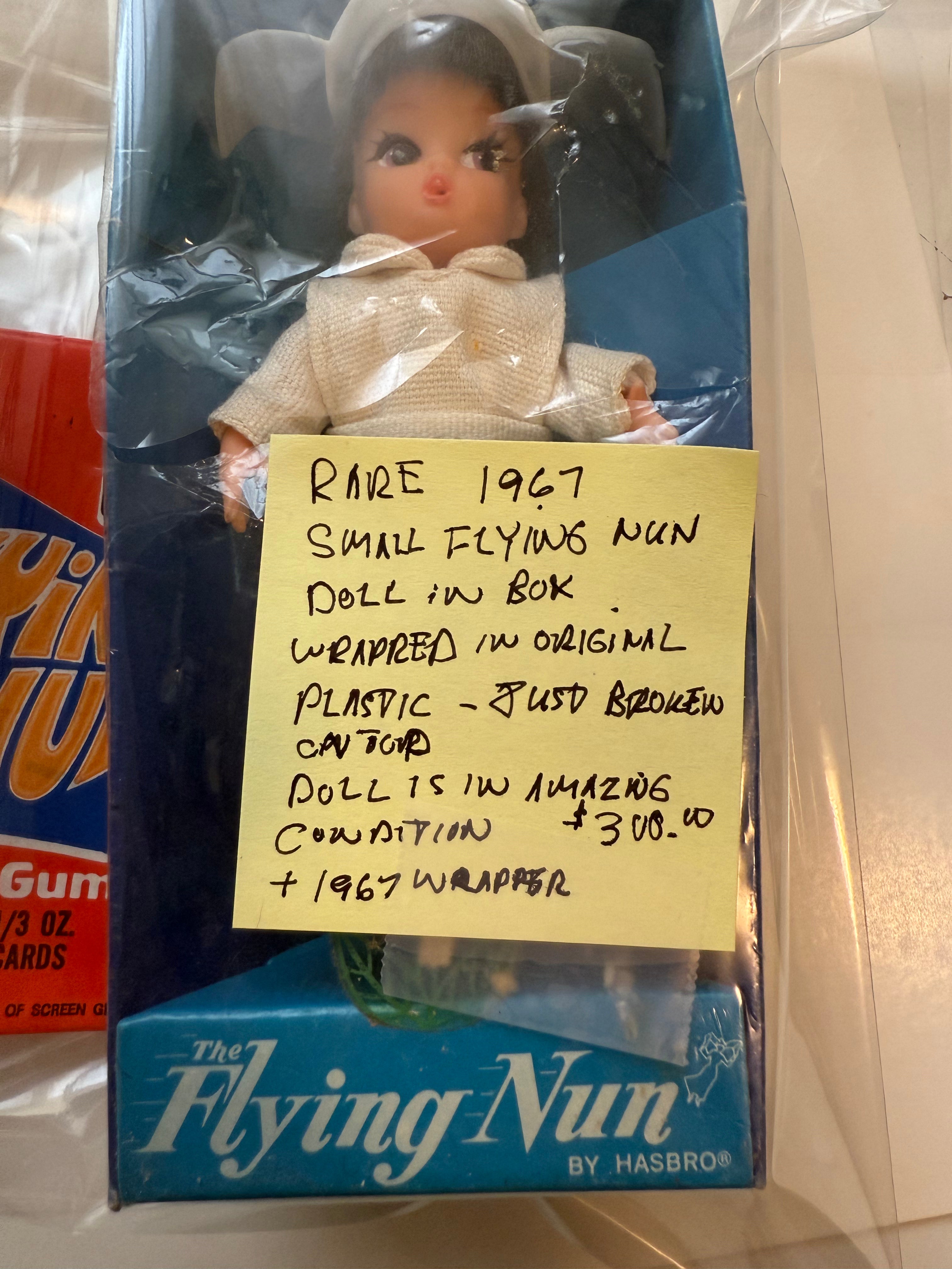 Flying Nun TV show rare vintage doll in package with card wrapper 1967