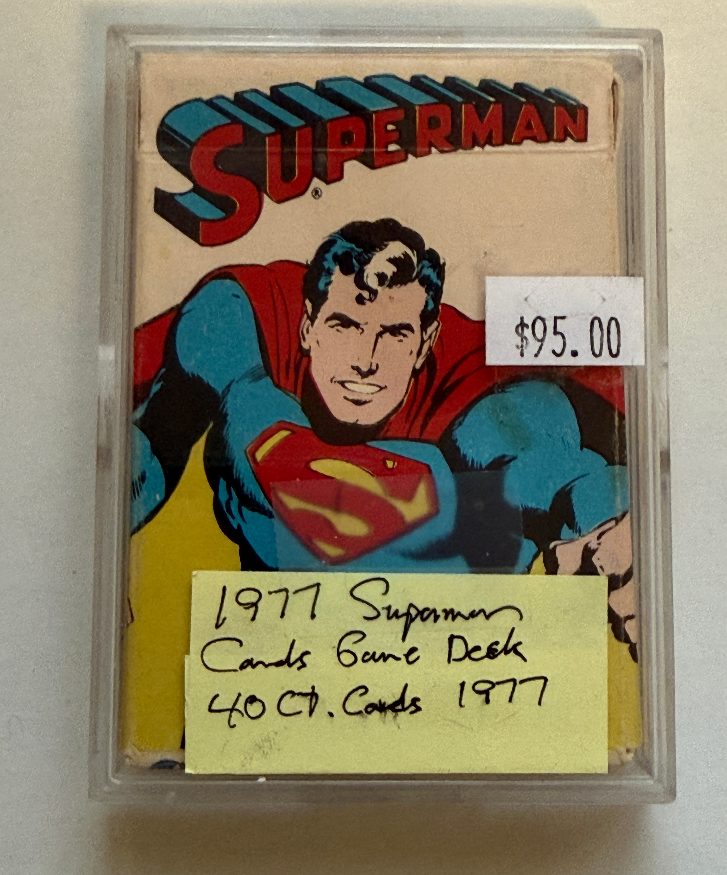 Superman game cards deck in box 1977