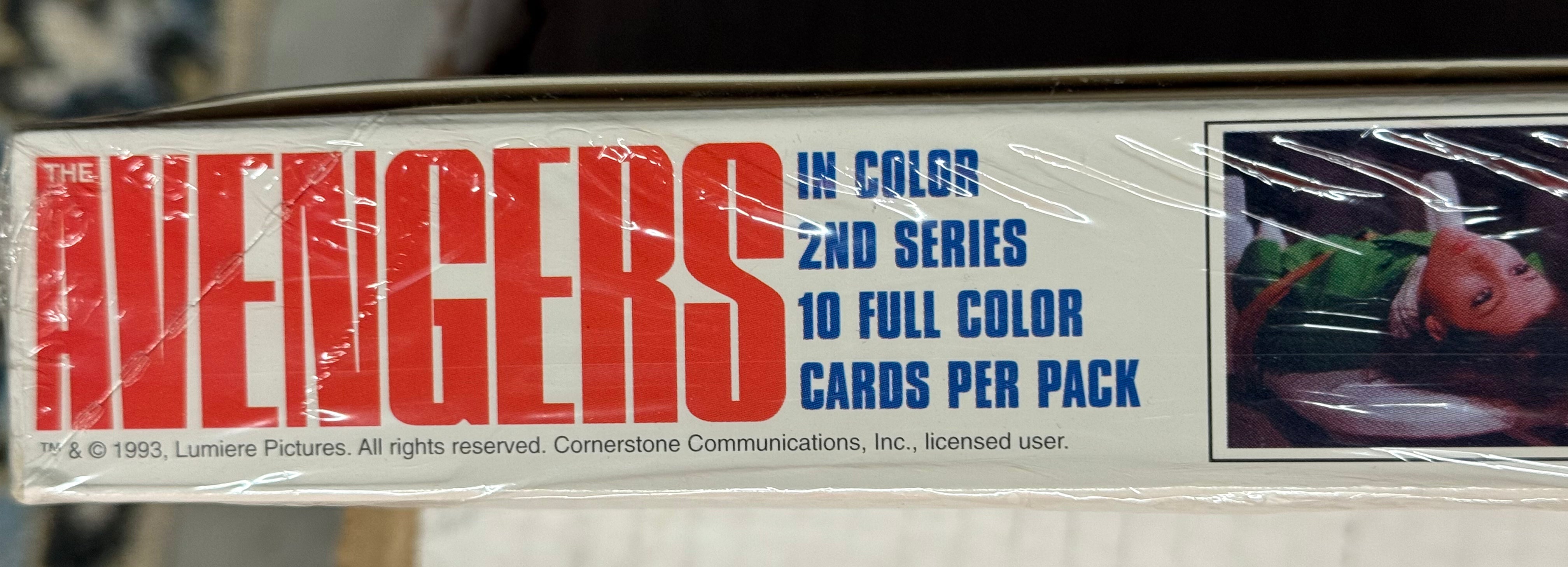 Avengers TV show series 2 cards 36 packs factory seal box 1993