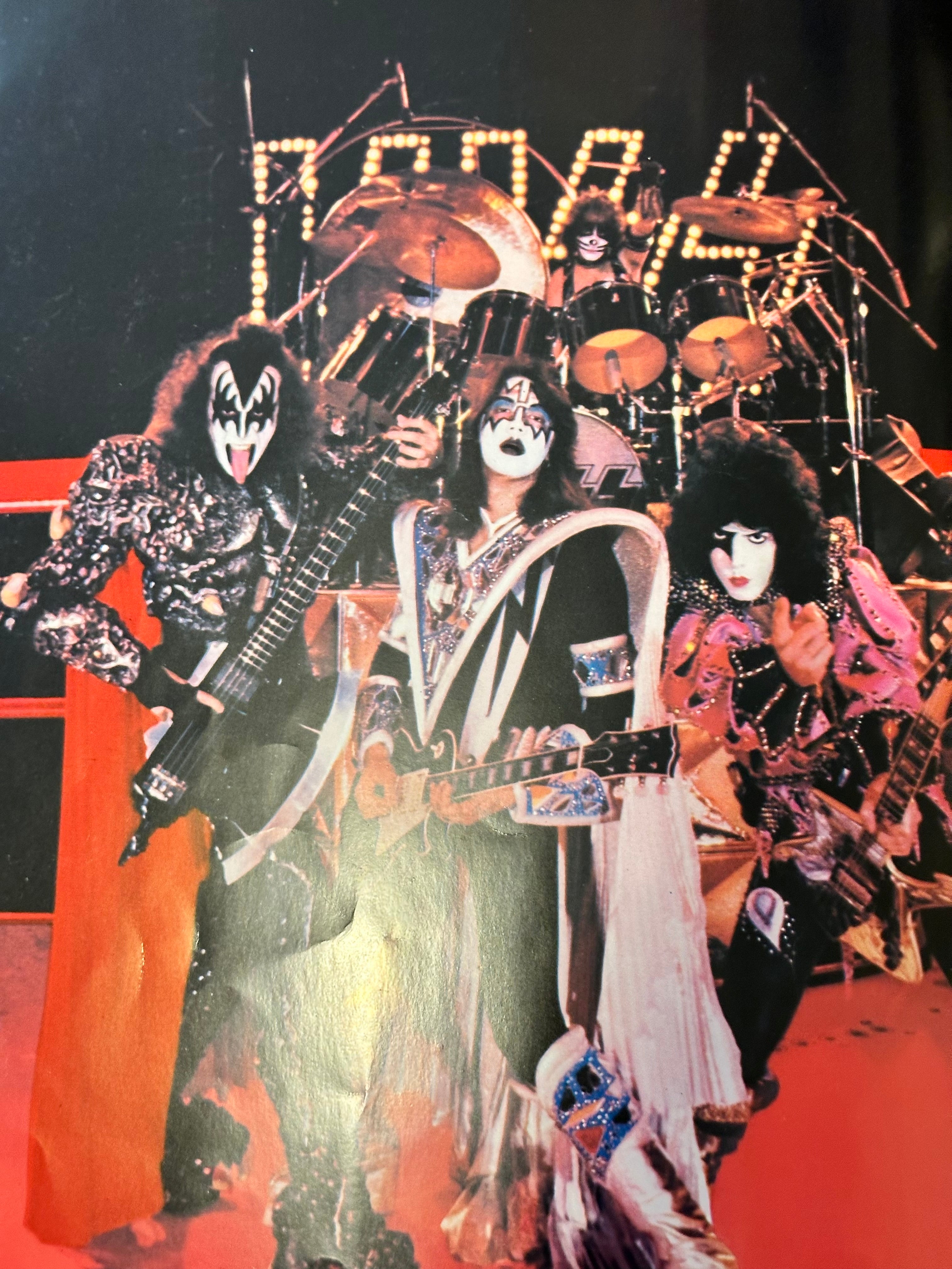 Kiss, rare original concert program with original ticket from 1979