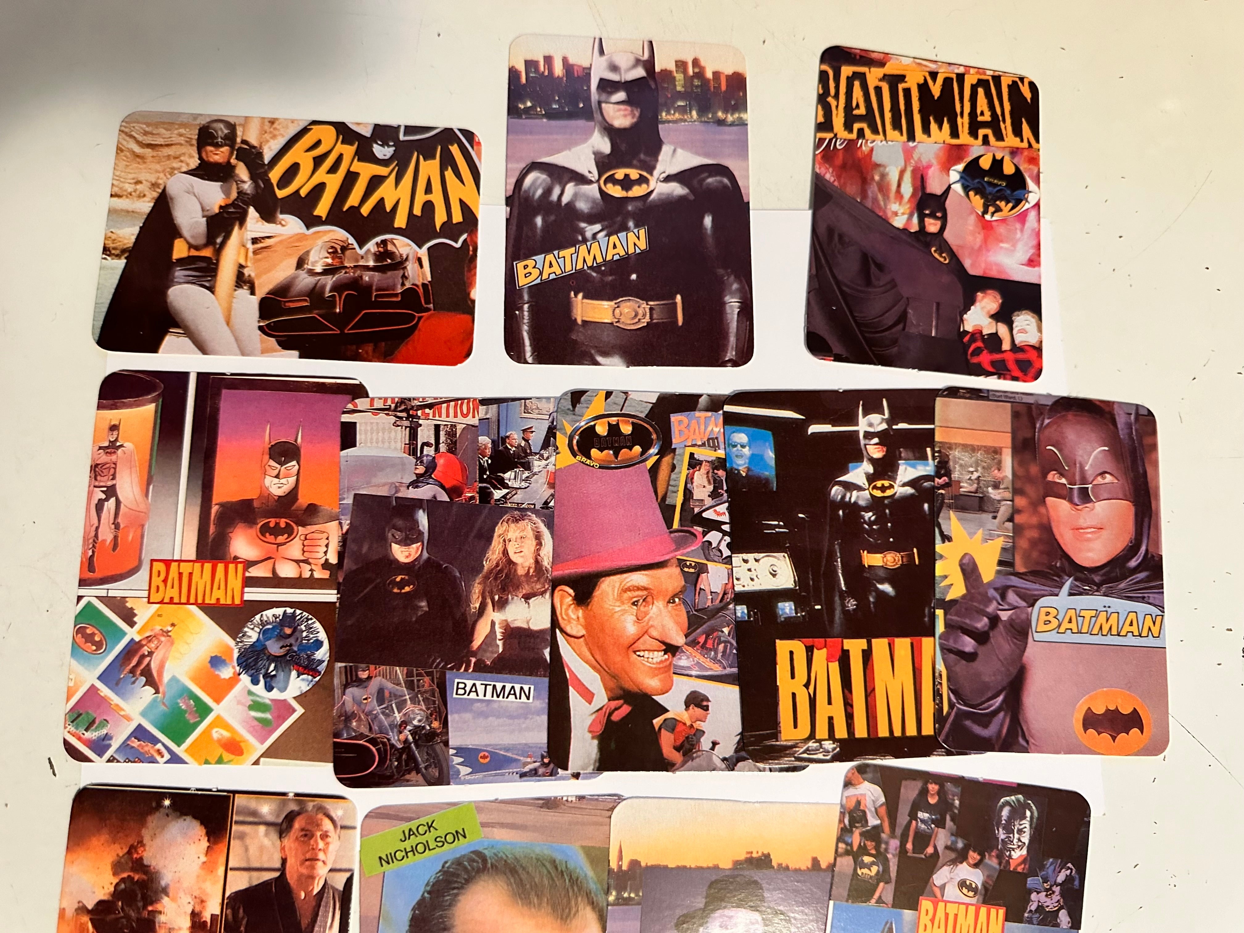 Batman rare vintage movie calendar cards set from Portugal 1989