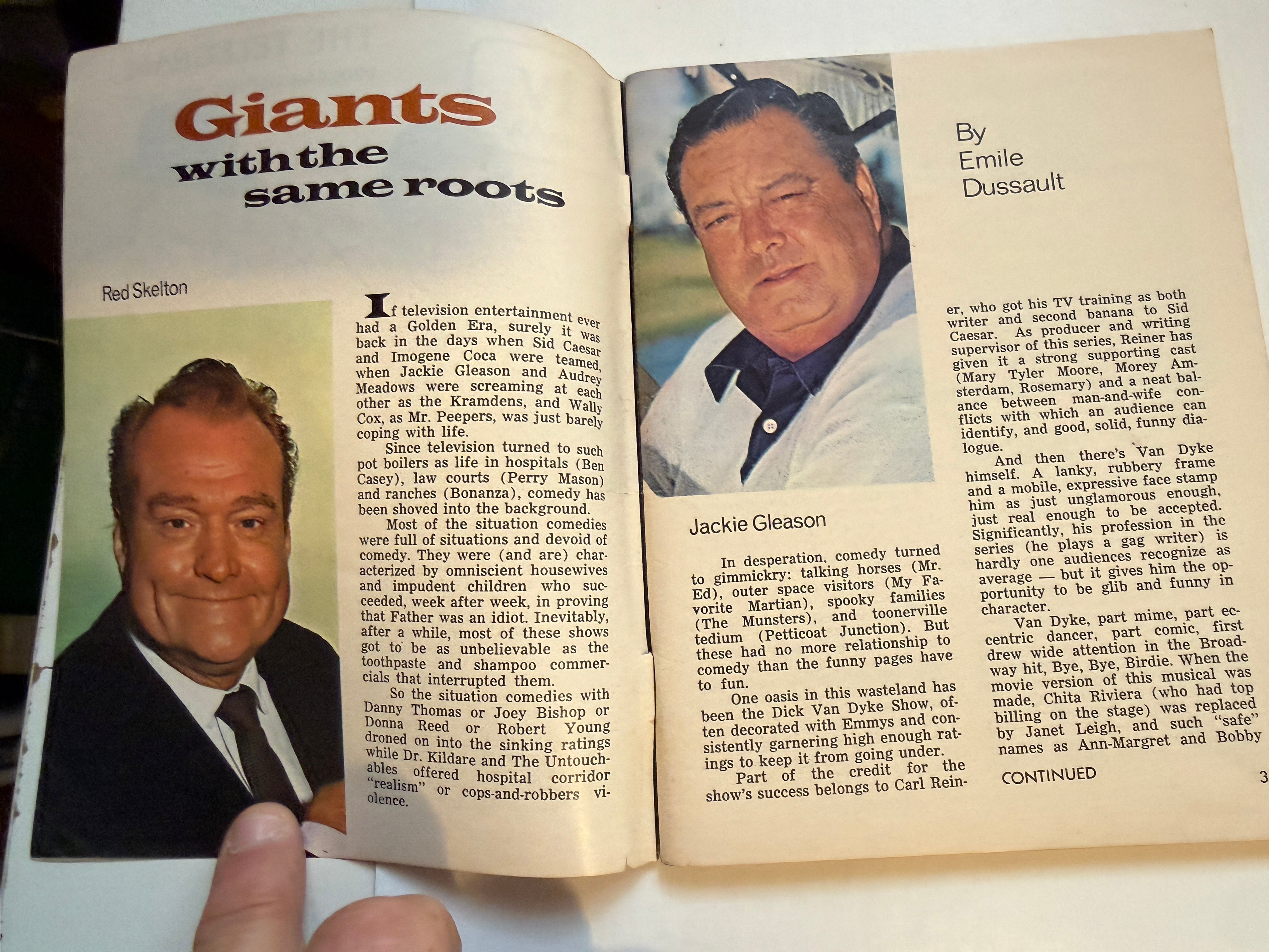 Dick Van Dyke vintage TV Guide 1965