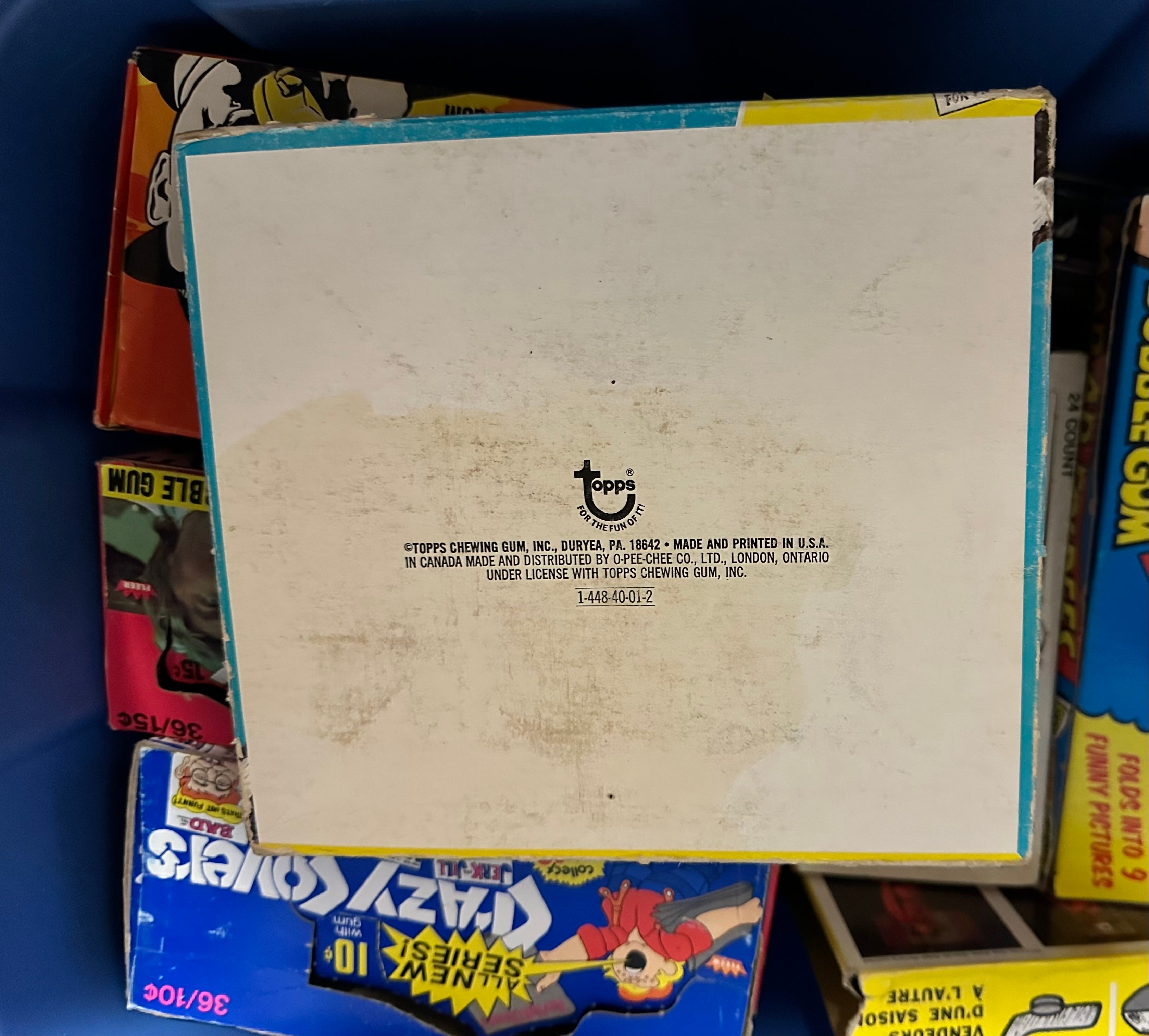 US presidents cards empty display box, 1972