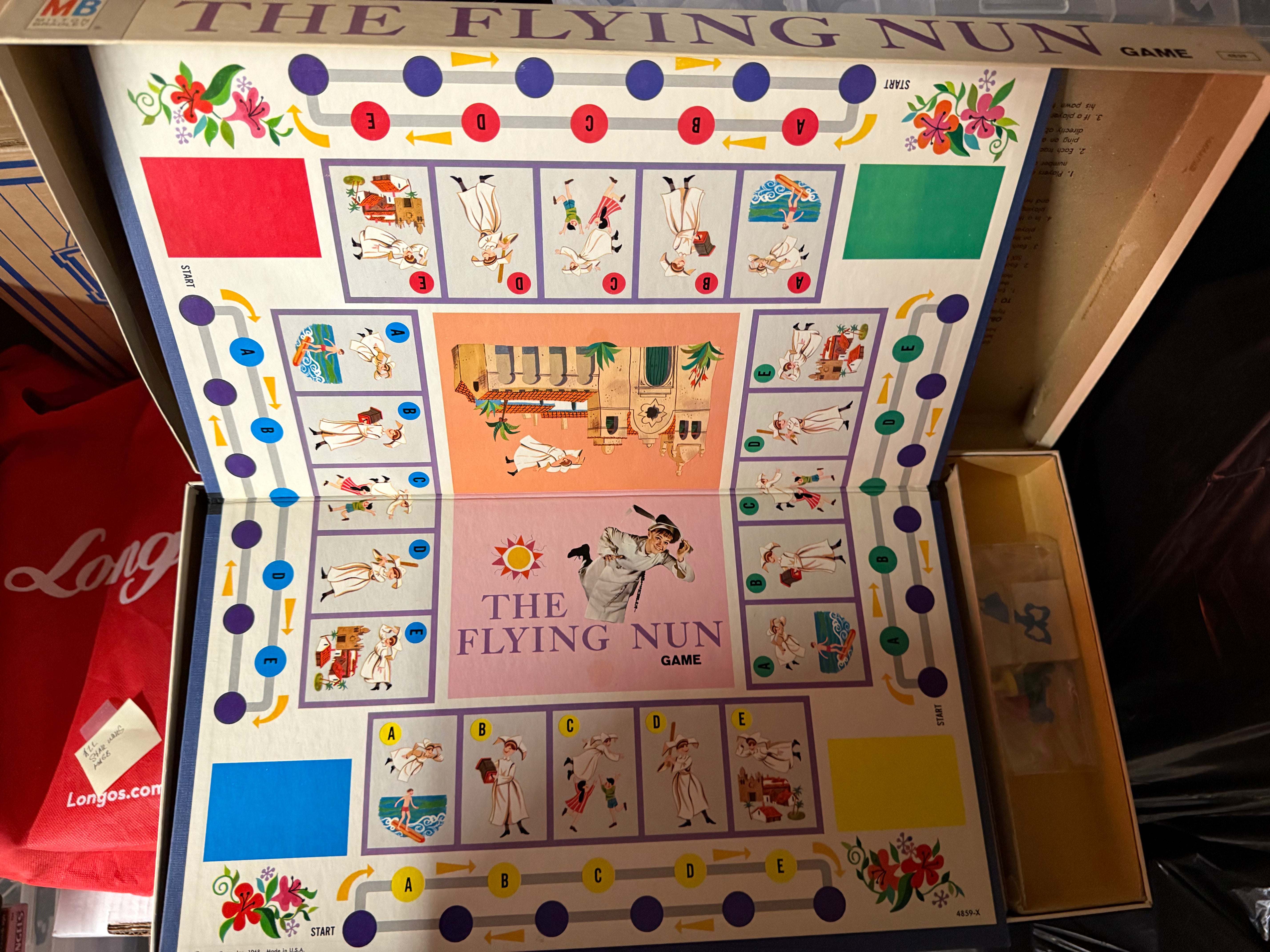 Flying Nun TV show board game 1968