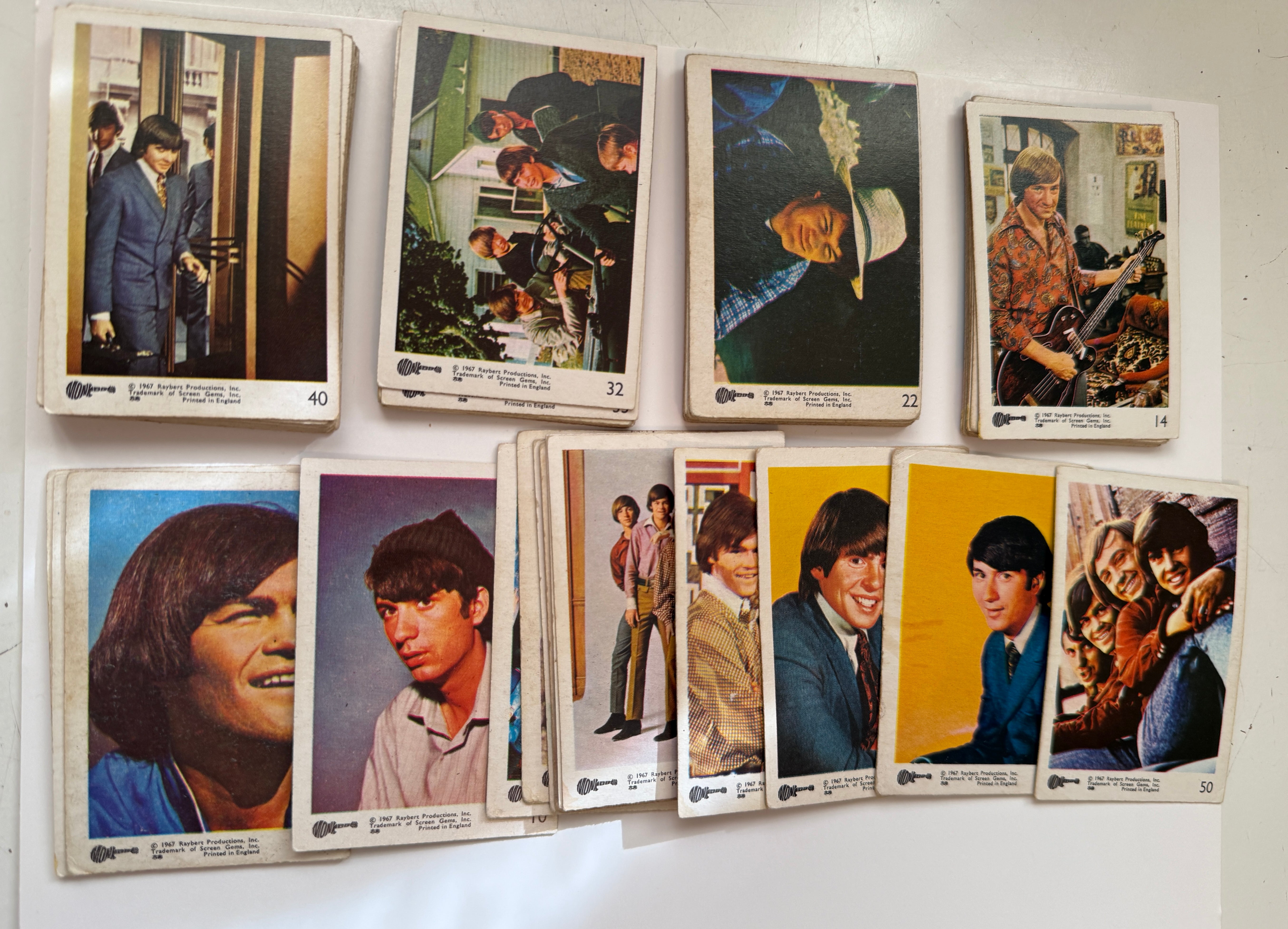 The Monkees TV show rare UK complete vintage cards set 1967