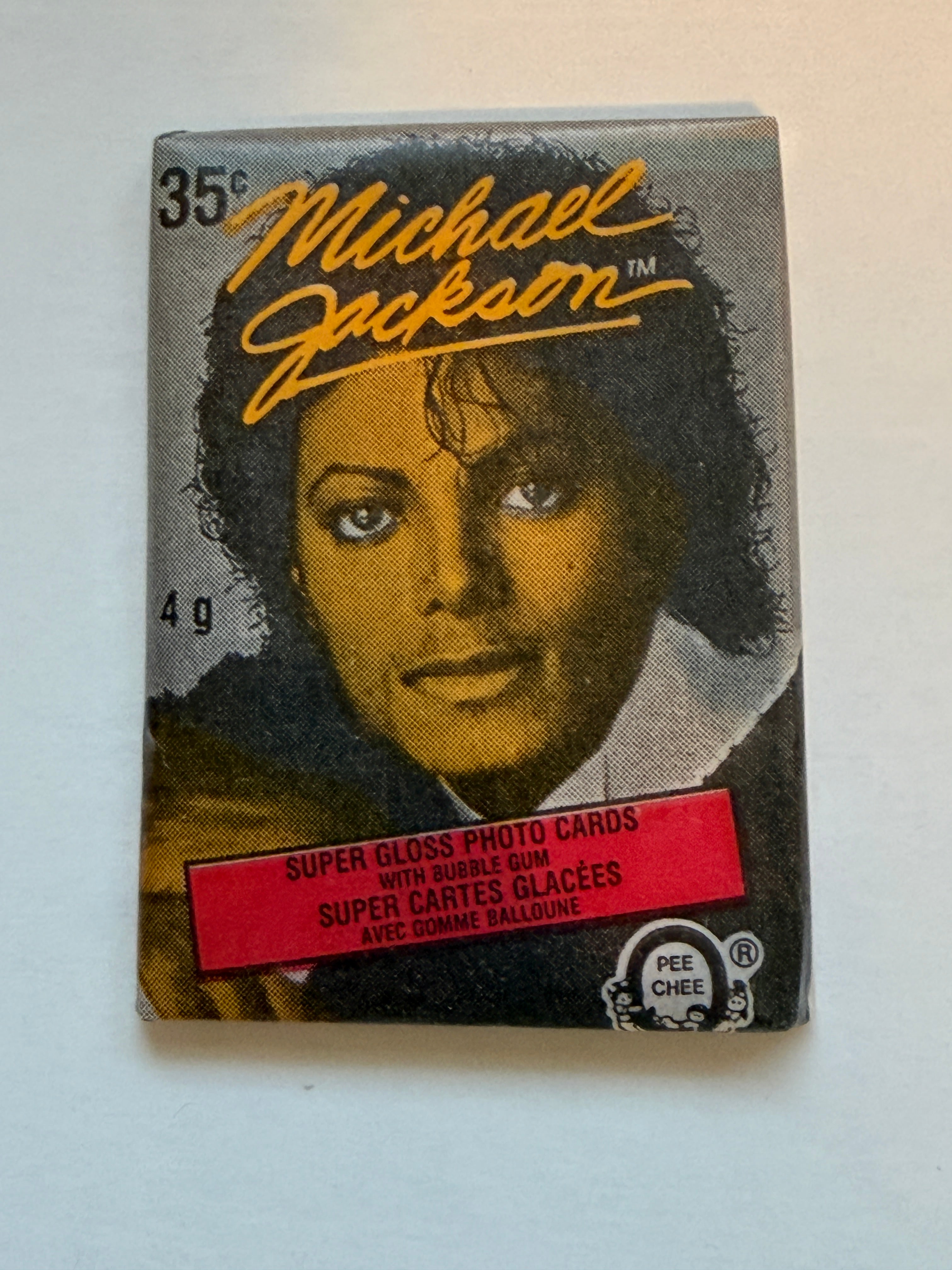 Michael Jackson music superstar rare vintage photo cards Opc sealed pack 1984