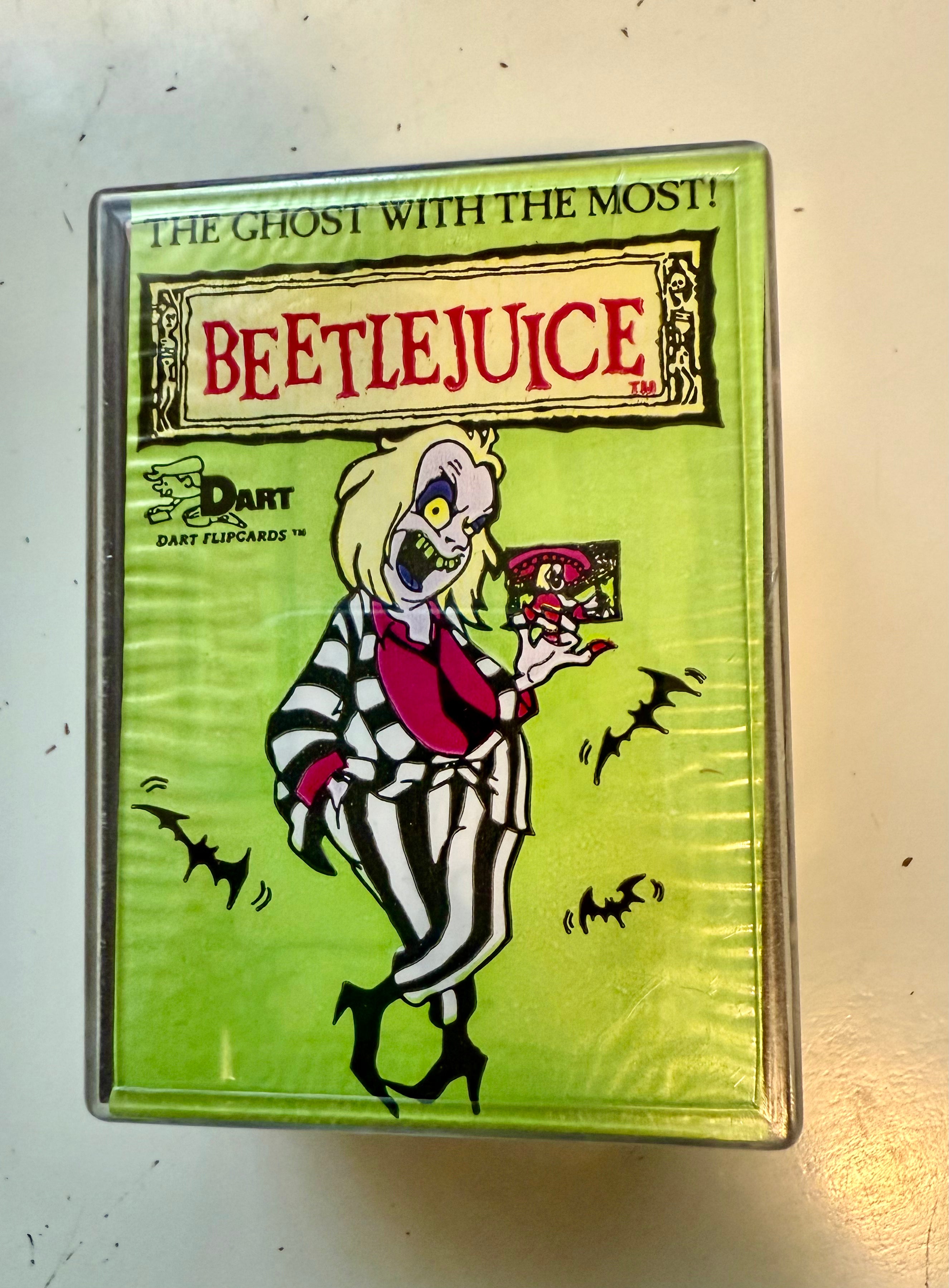 Beetlejuice movie, comic cards and stickers set 1990