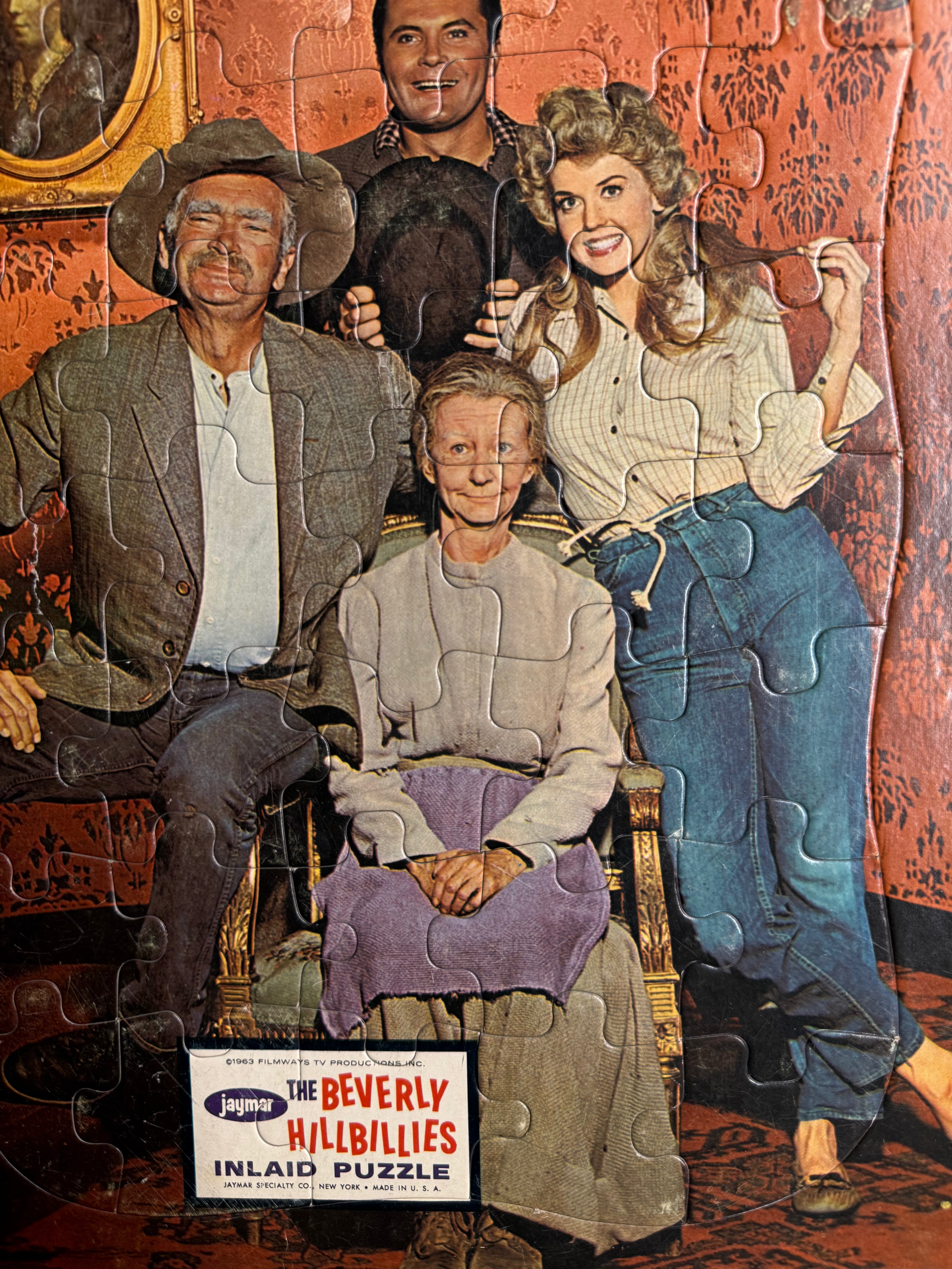 Beverly hillbillies TV show inlaid puzzle trays 1963