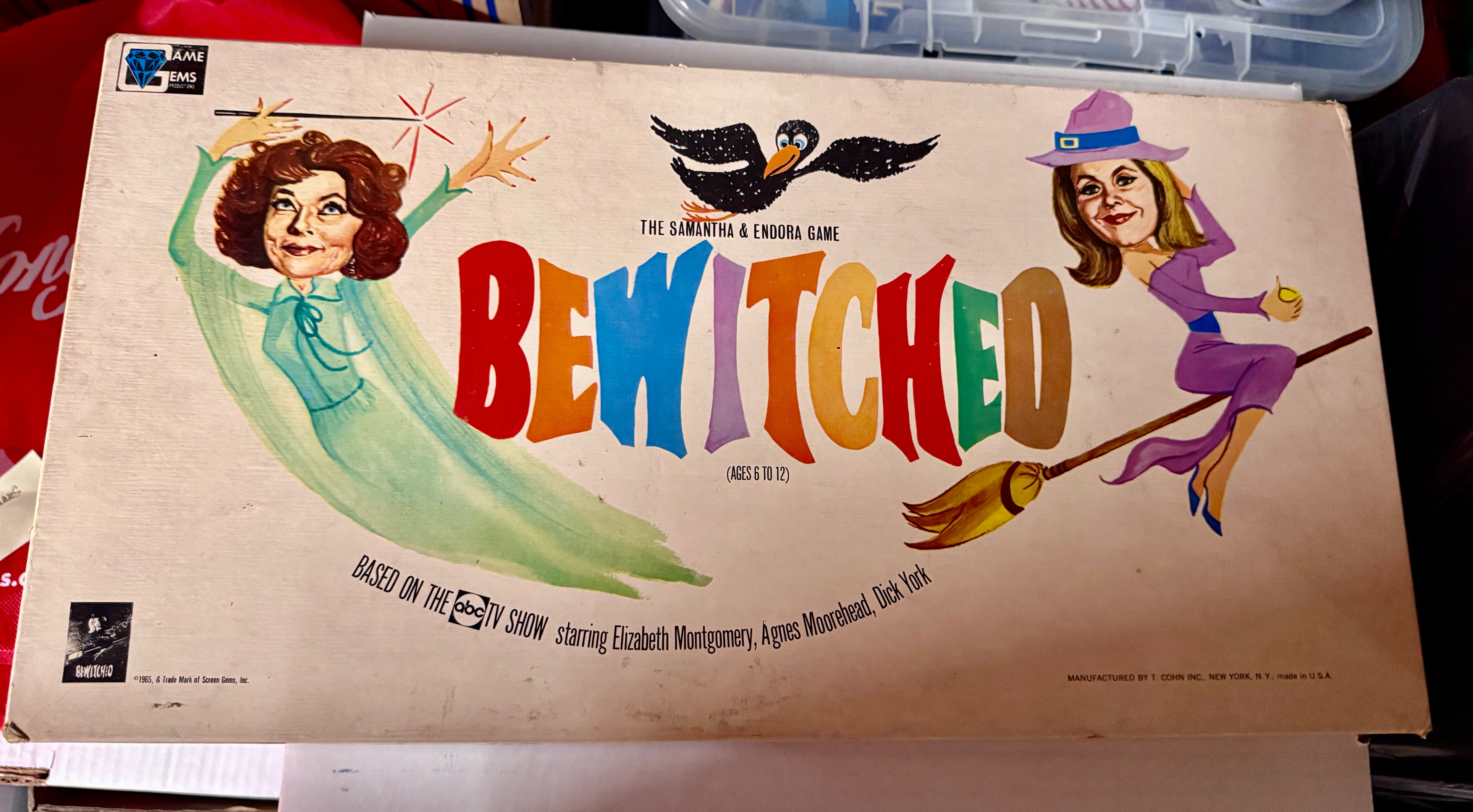 Bewitched TV show rare board game 1965