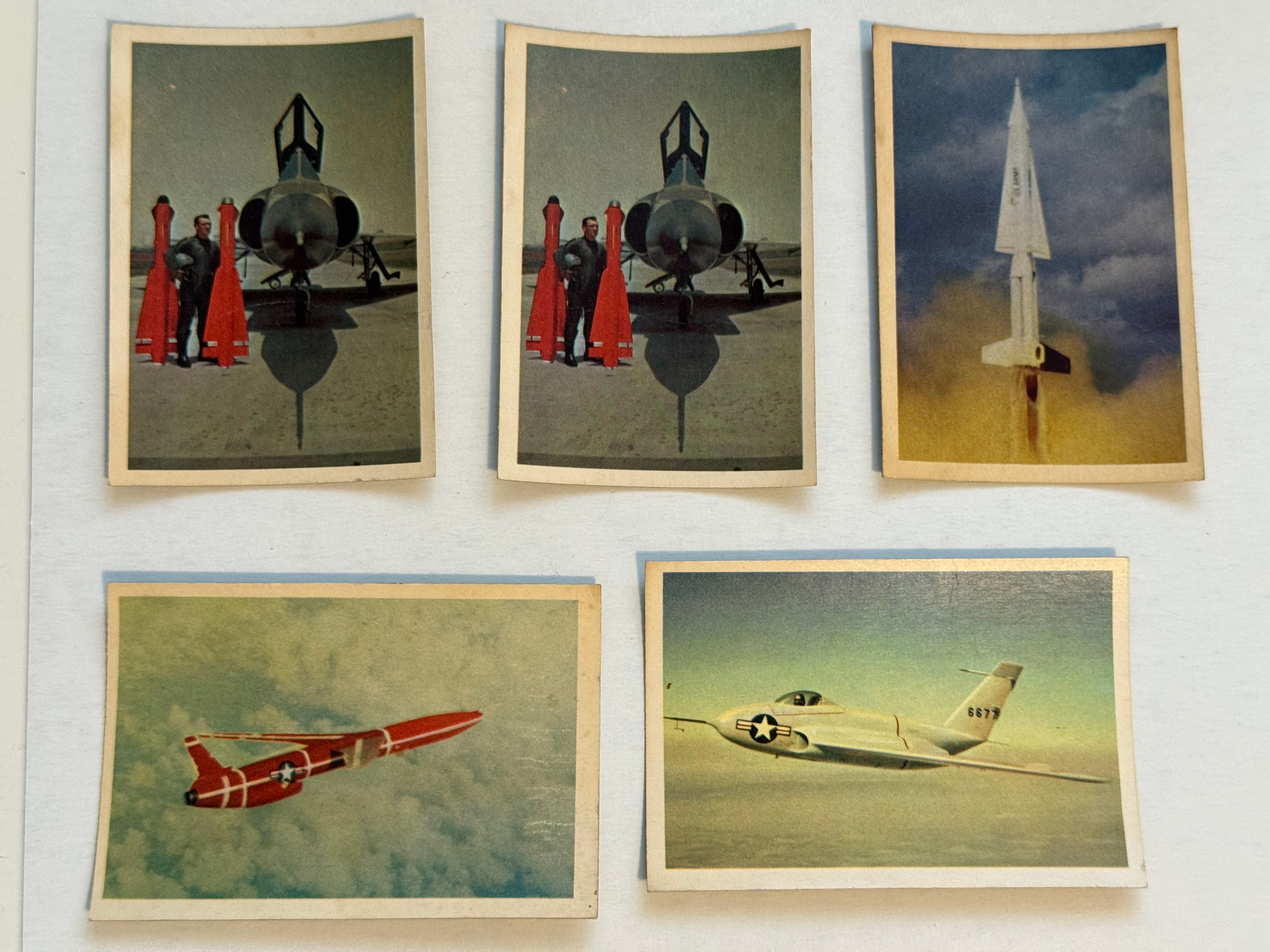 1958 Parkhurst Airplane vintage 5 cards lot deal!
