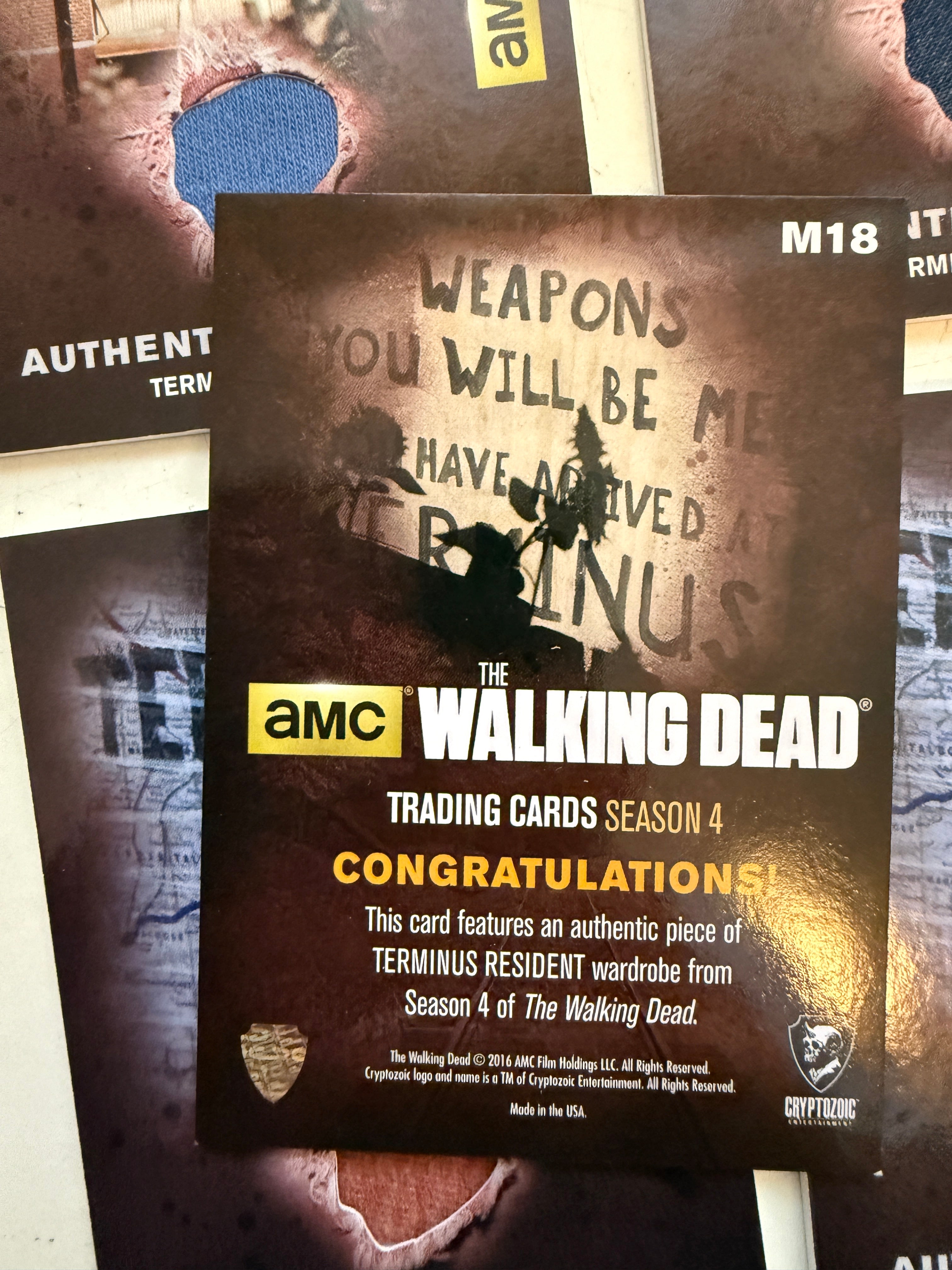 Walking Dead TV show great 15 memorabilia insert cards lot deal!