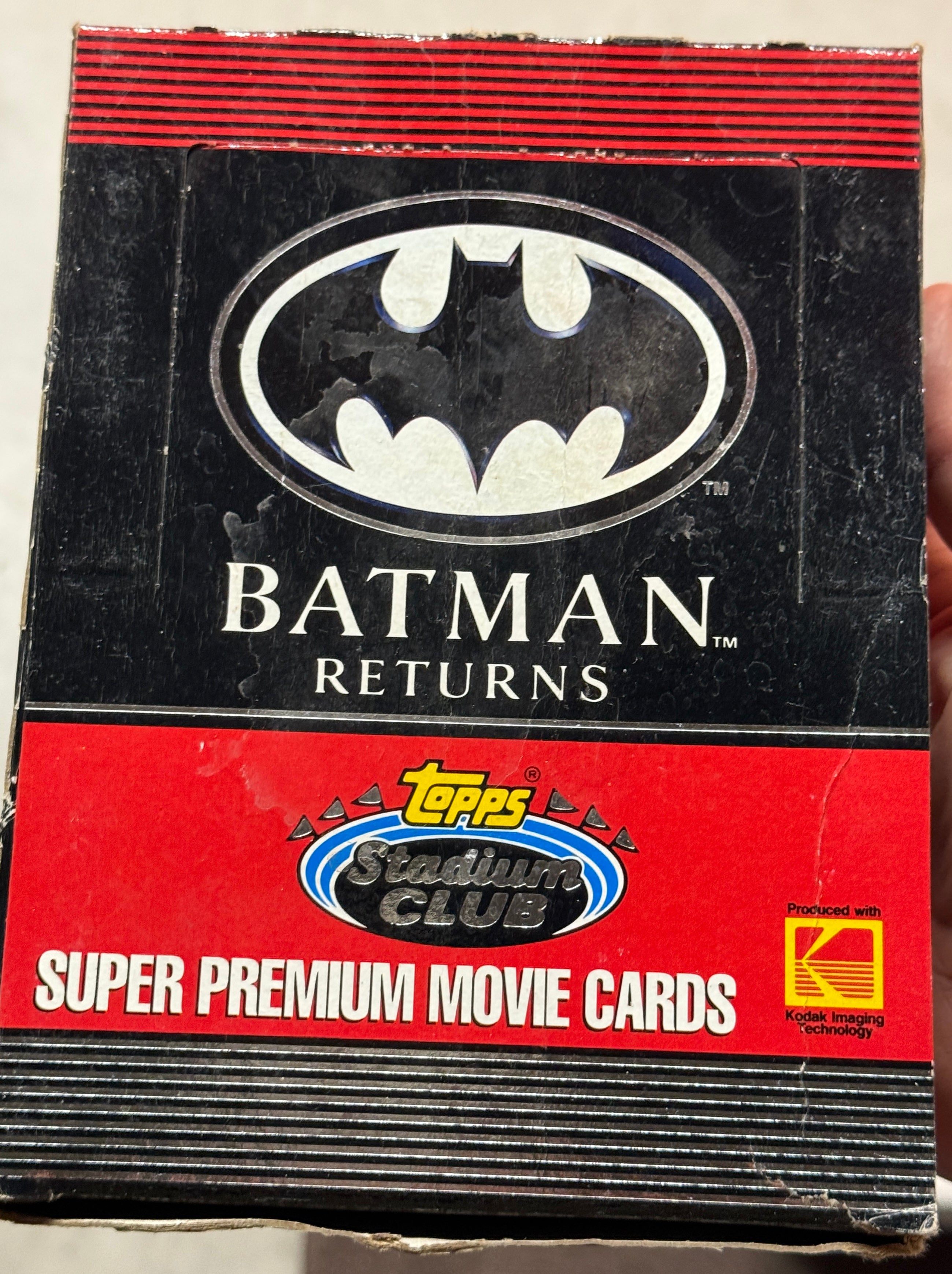 Batman returns movie Stadium club high-end cards 36 packs box 1991