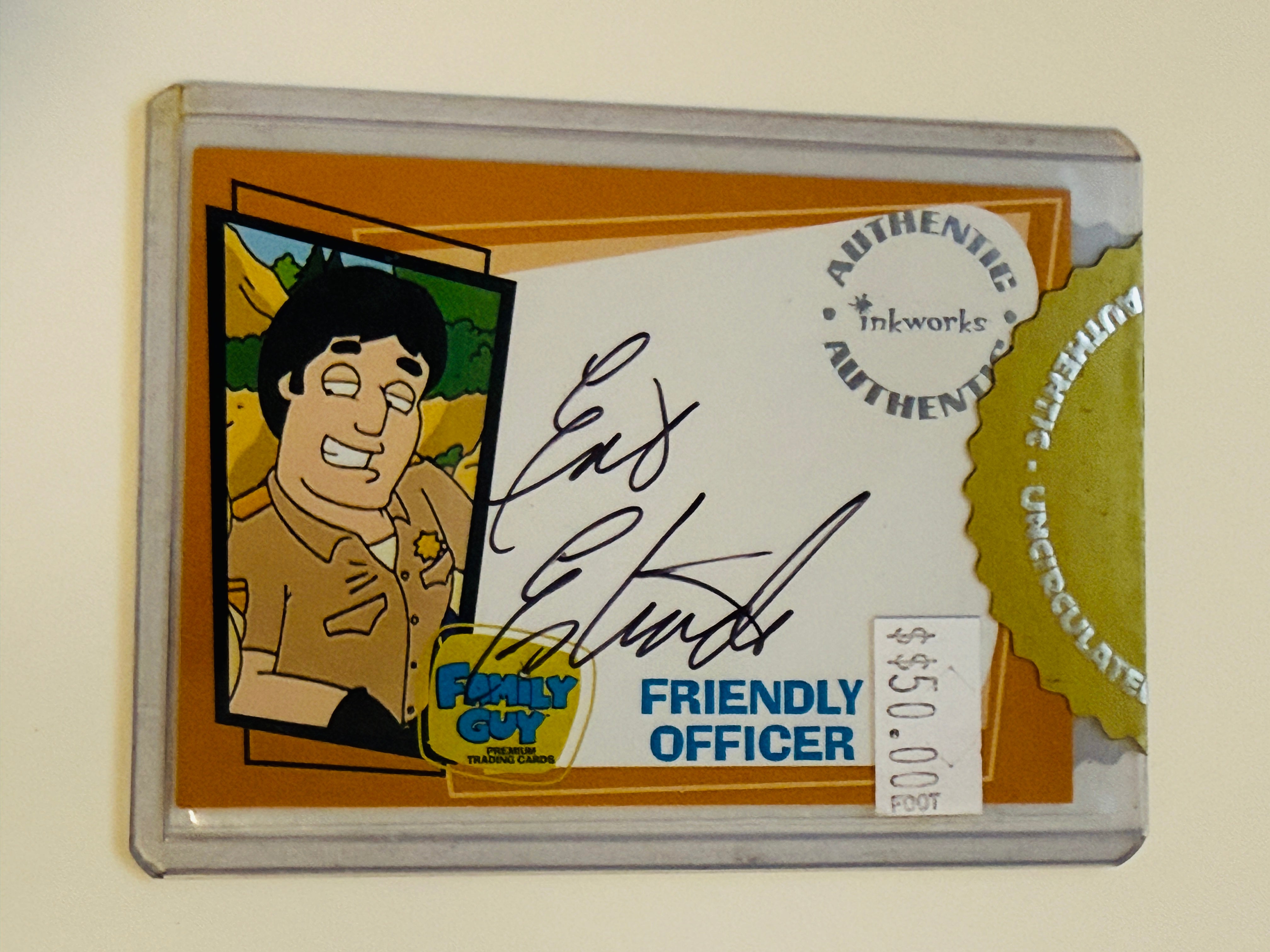 Chips TV show Eric Estrada autographed insert card ink Works certified