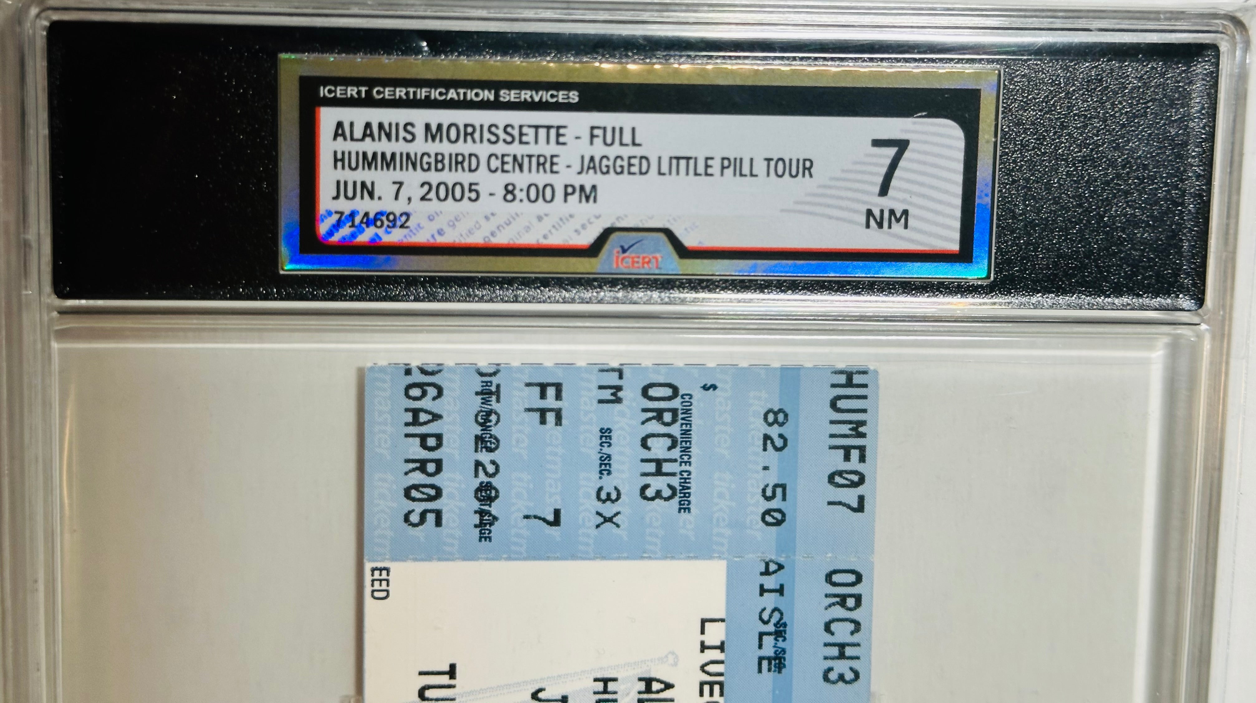 Alanis Morissette jagged little pill tour graded concert ticket 2005