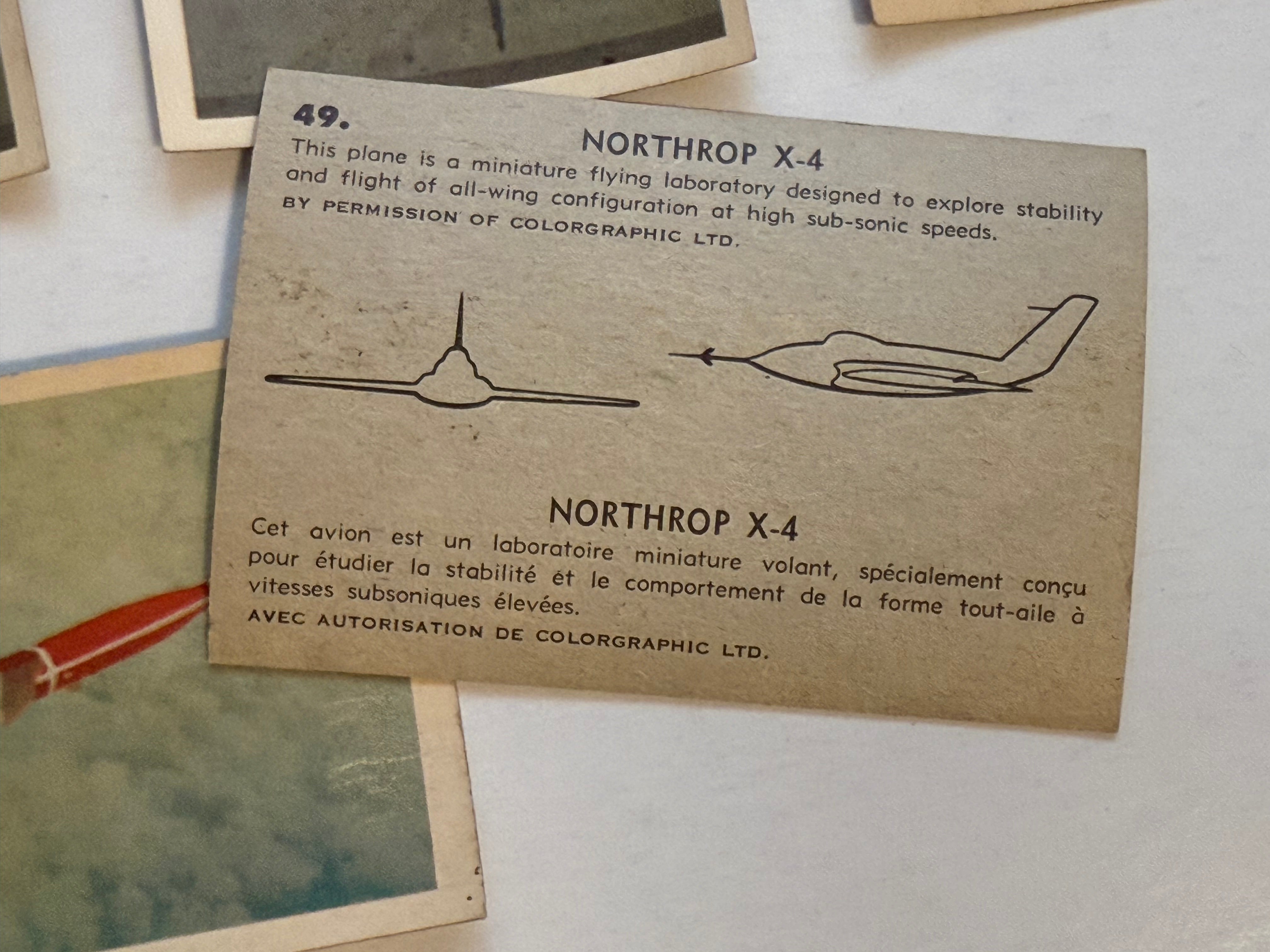 1958 Parkhurst Airplane vintage 5 cards lot deal!