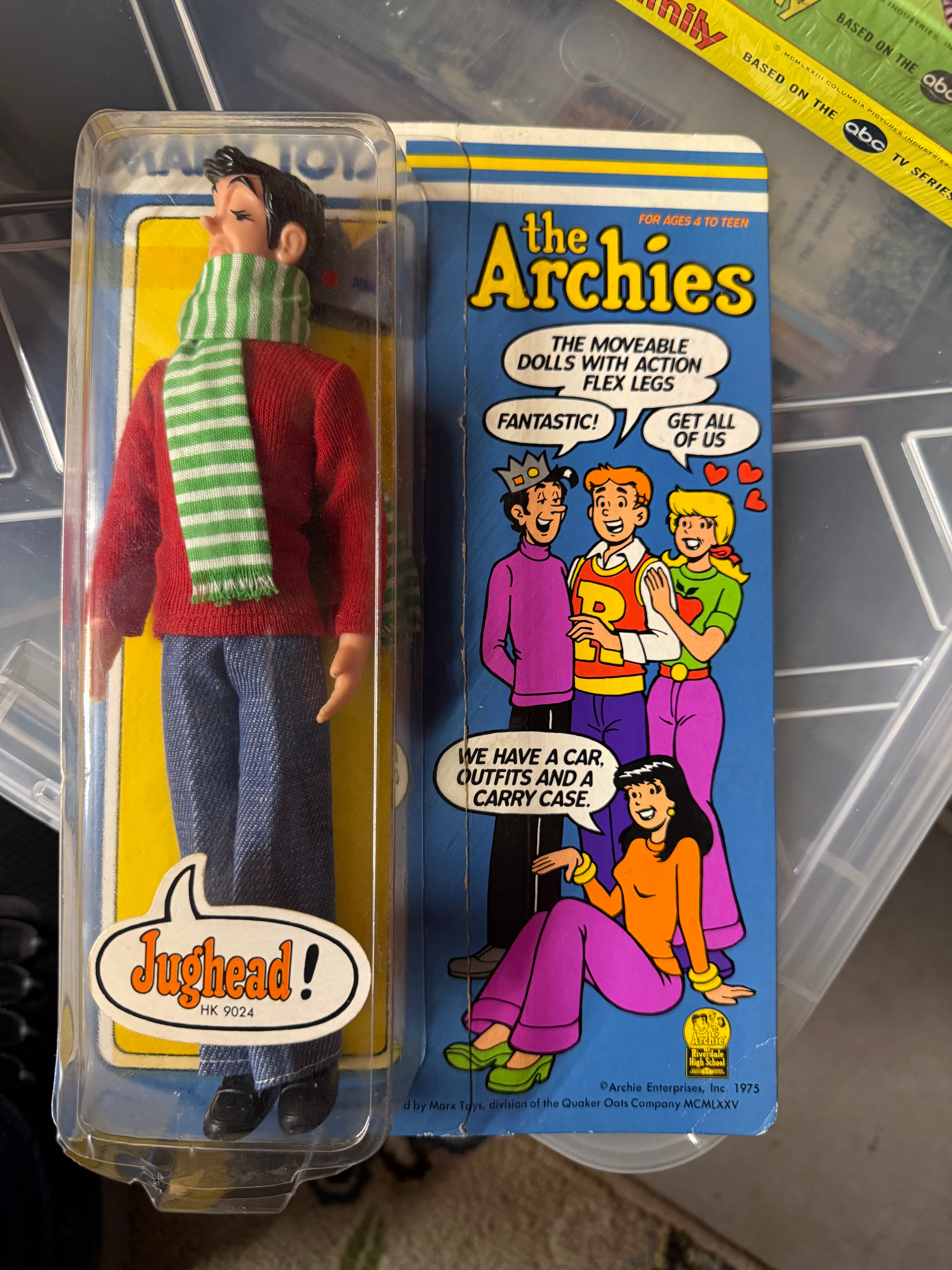 The Archies rare Jughead toy doll figure in box 1975