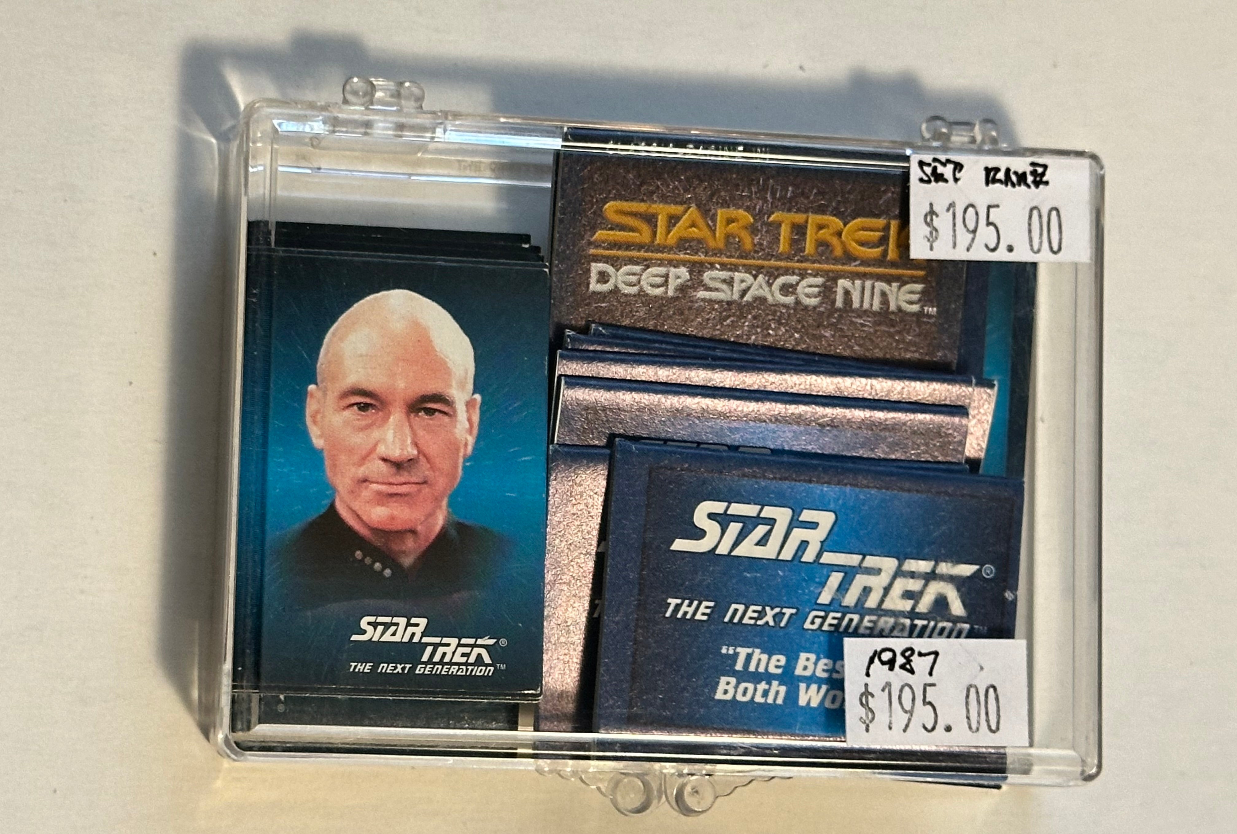 rare star trek cards Star Trek Hostess chips Next Generation and DS9 rare cards and foldees
