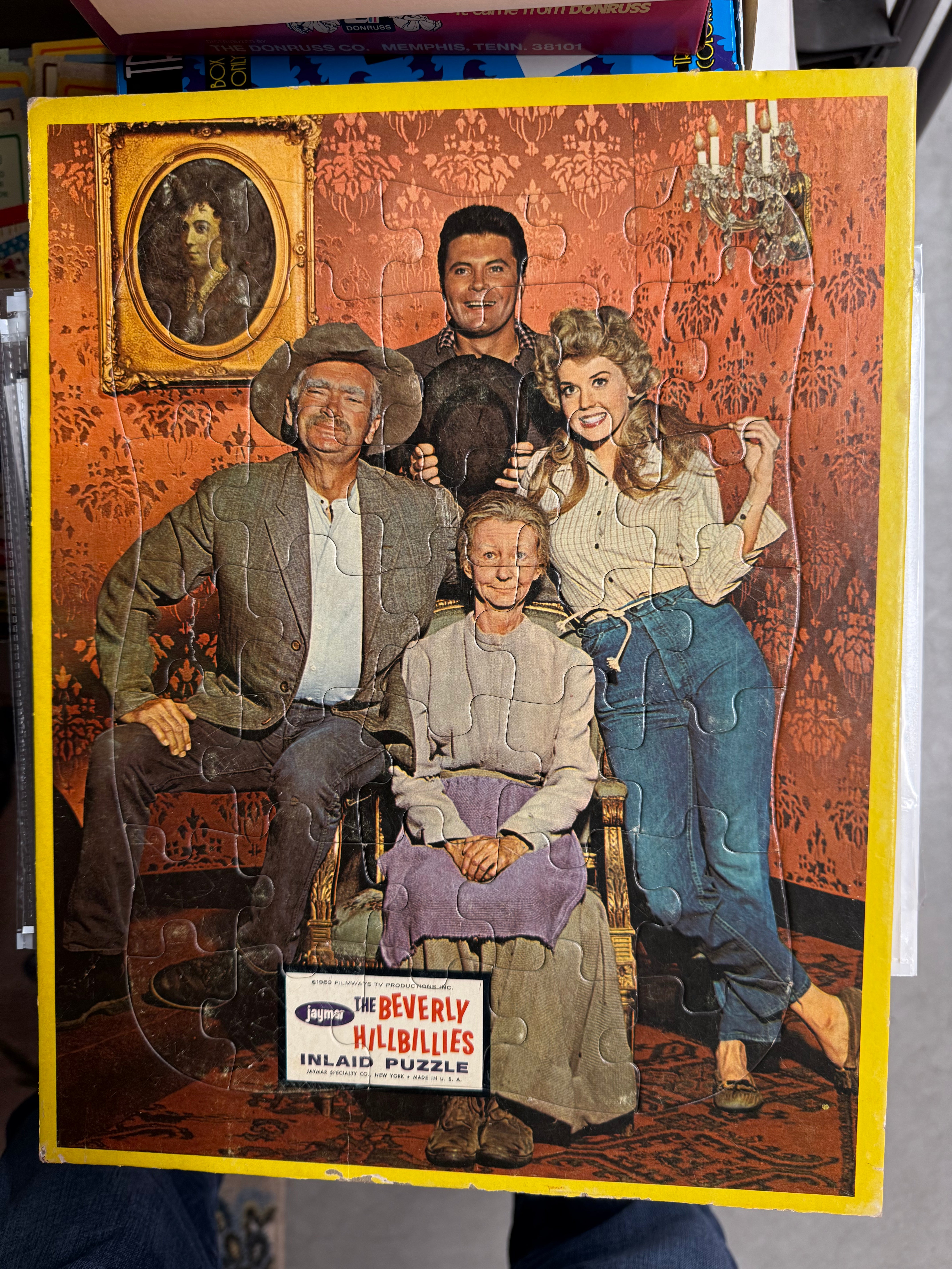 Beverly hillbillies TV show inlaid puzzle trays 1963