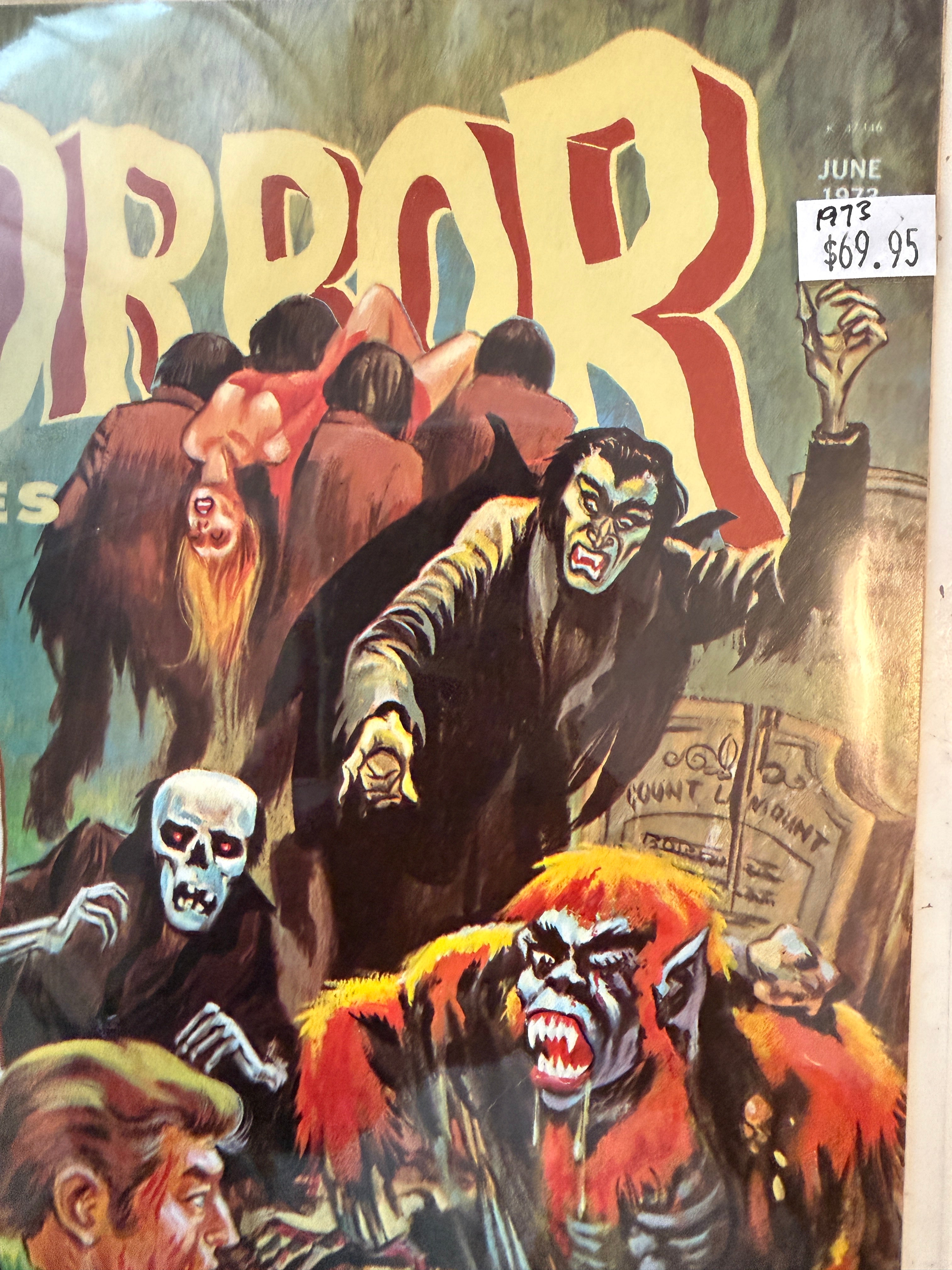Horror Tales comic magazine June 1973