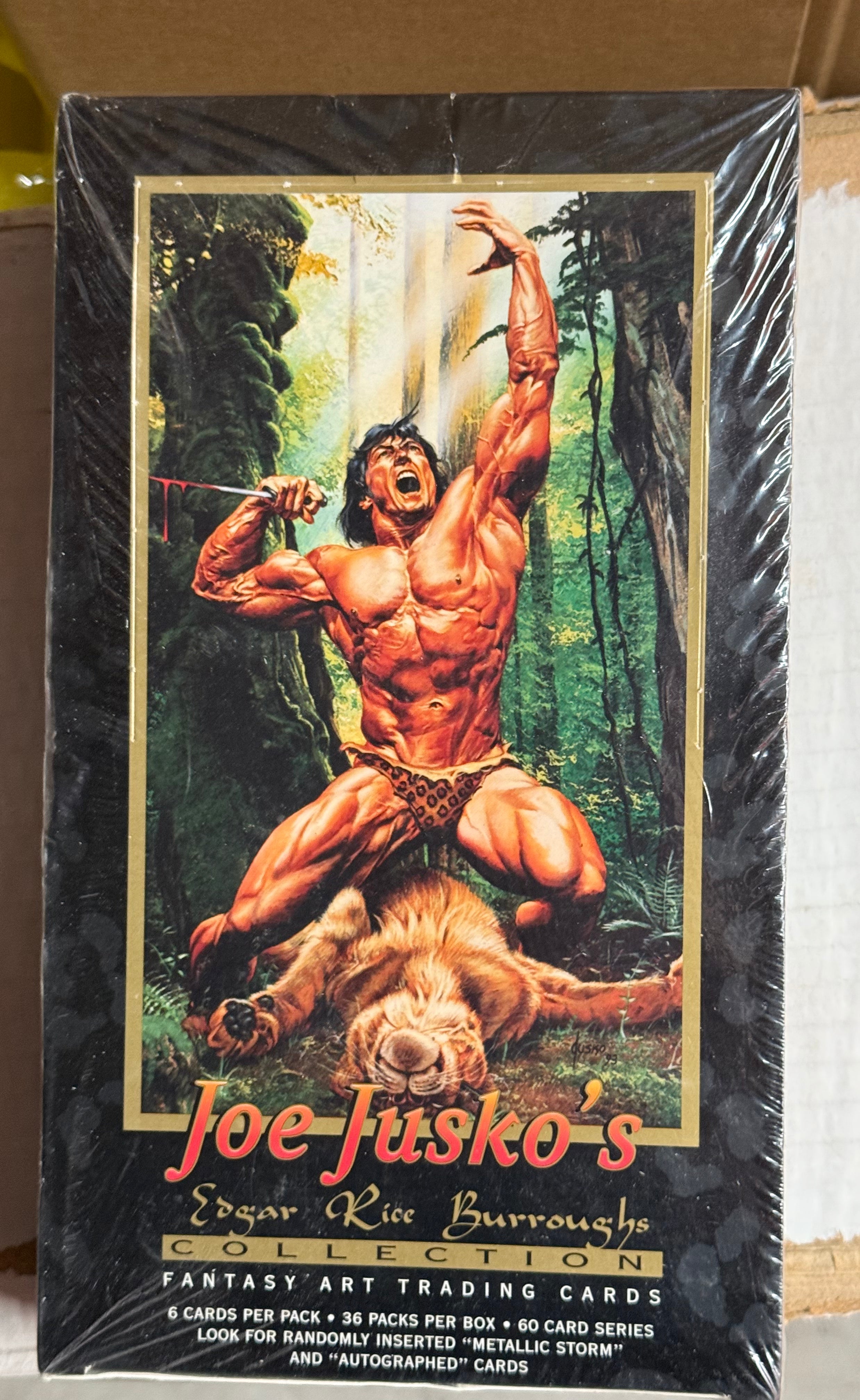 Joe Jusko Tarzan cards factory sealed 36 packs box 1996