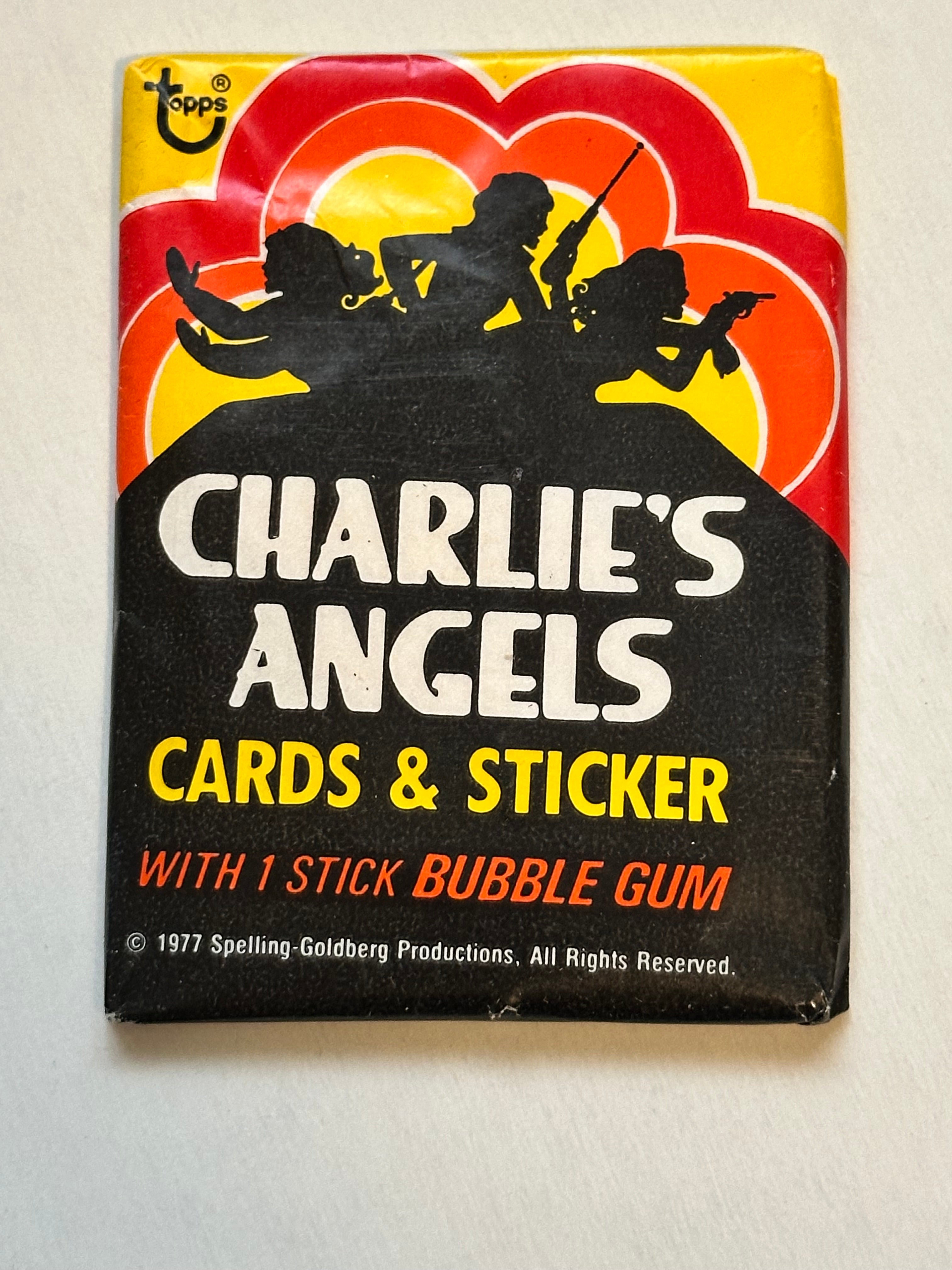 Charlie’s Angels TV show series one cards sealed pack 1977