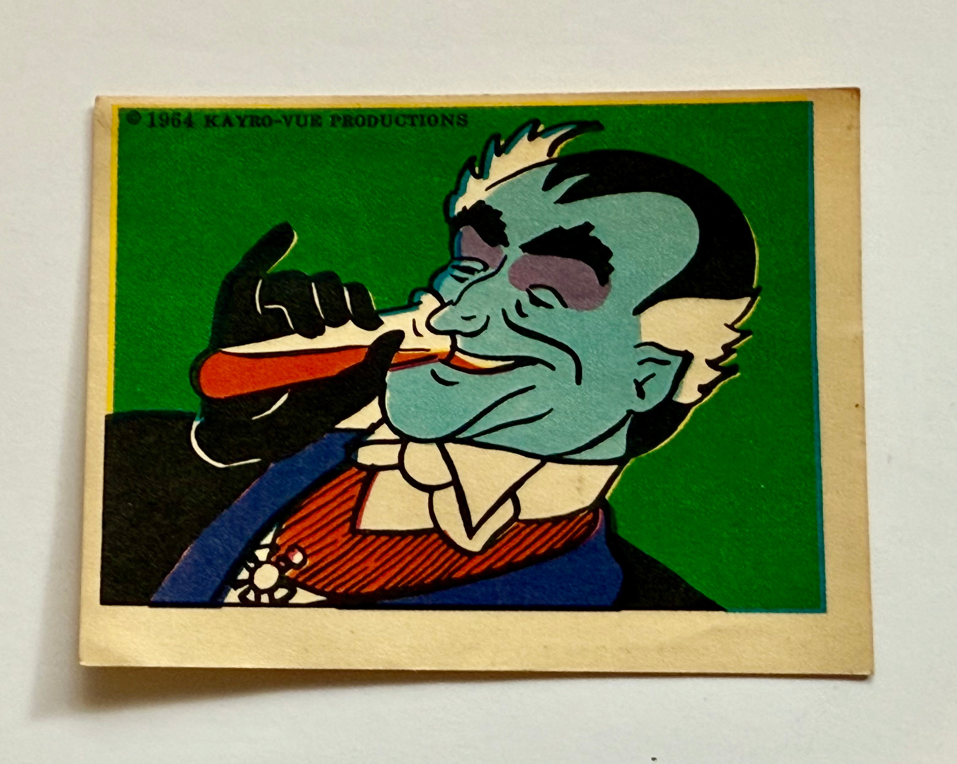 The Munsters TV show rare Grandpa Sticker insert 1964