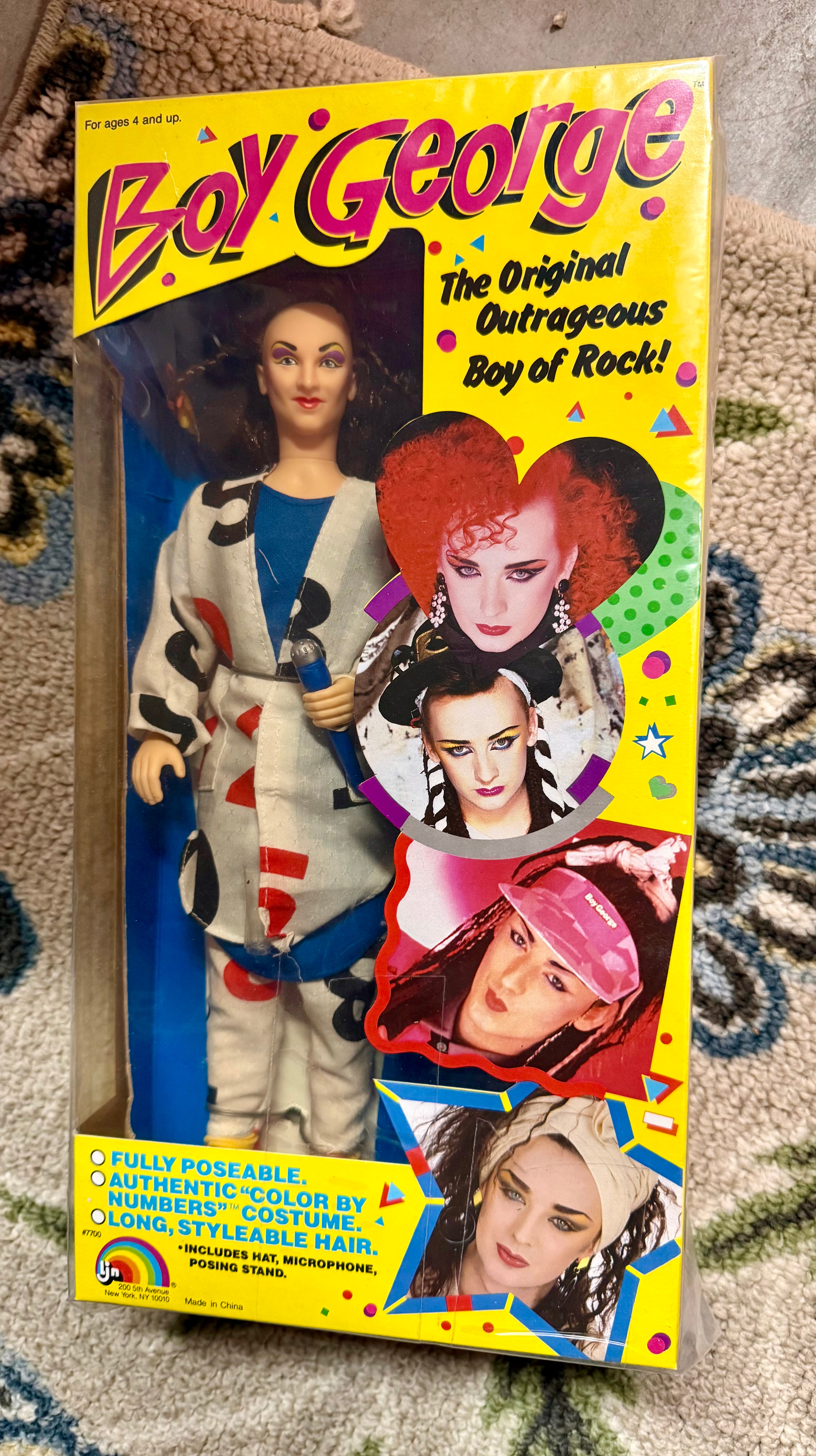 Boy George Doll in box rare collectible 1984